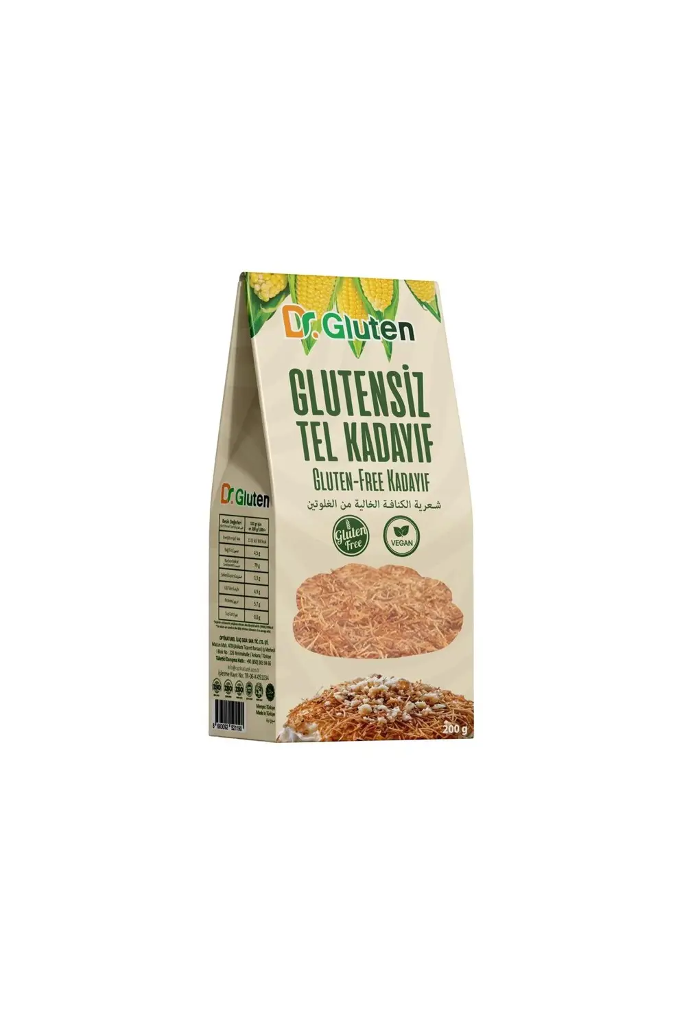 Dr.Gluten Dr. Gluten Glutensiz Tel Kadayif 200 Gr.
