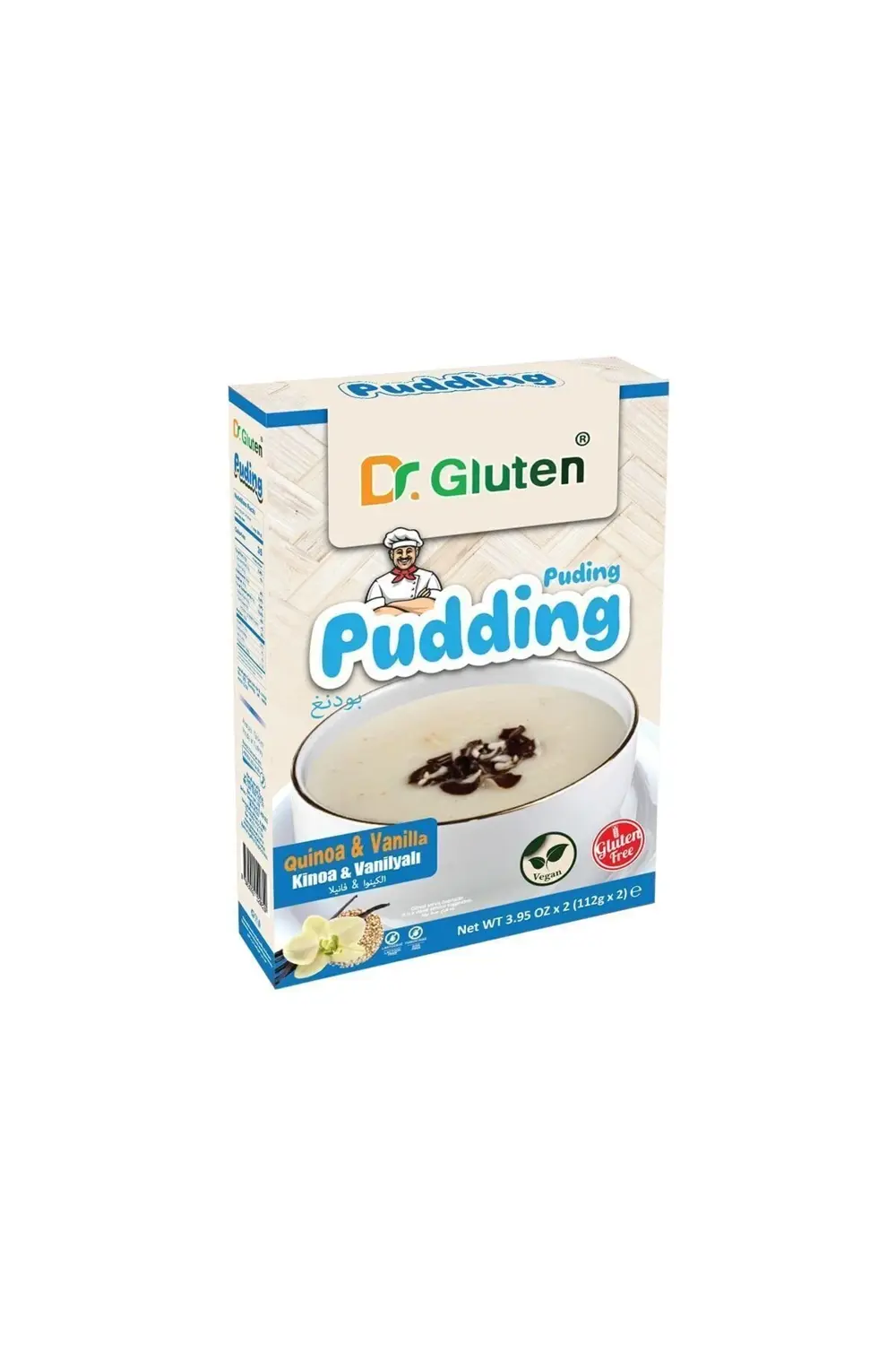 Dr.Gluten Dr. Gluten Glutensiz Vanilya Ve Kinoalı Puding 112 G X 2 Adet