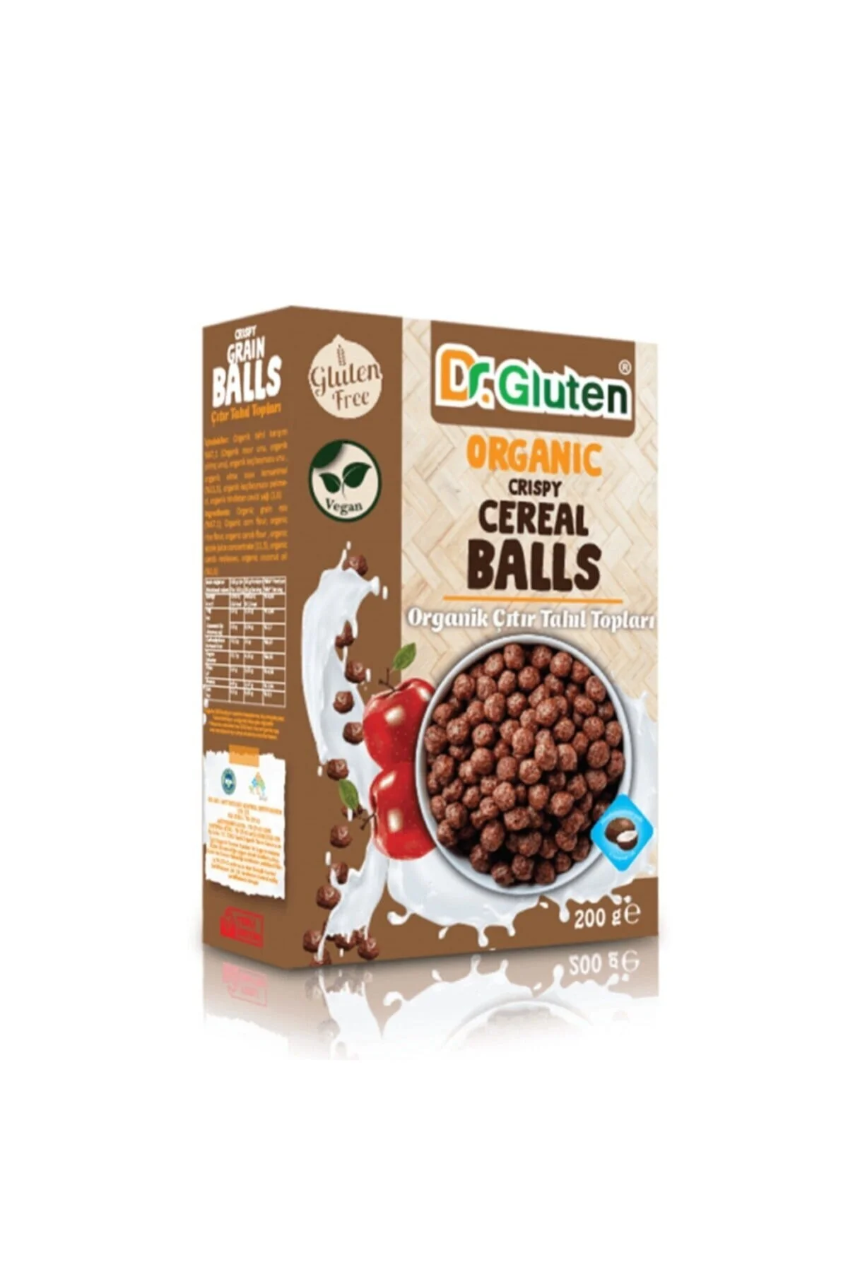 Dr. Gluten Organik Glutensiz Çıtır Tahıl Topları (VEGAN) 200 G Dr. Gluten Organik Glutensiz Çıtır Tahıl Topları (VEGAN) 200 G