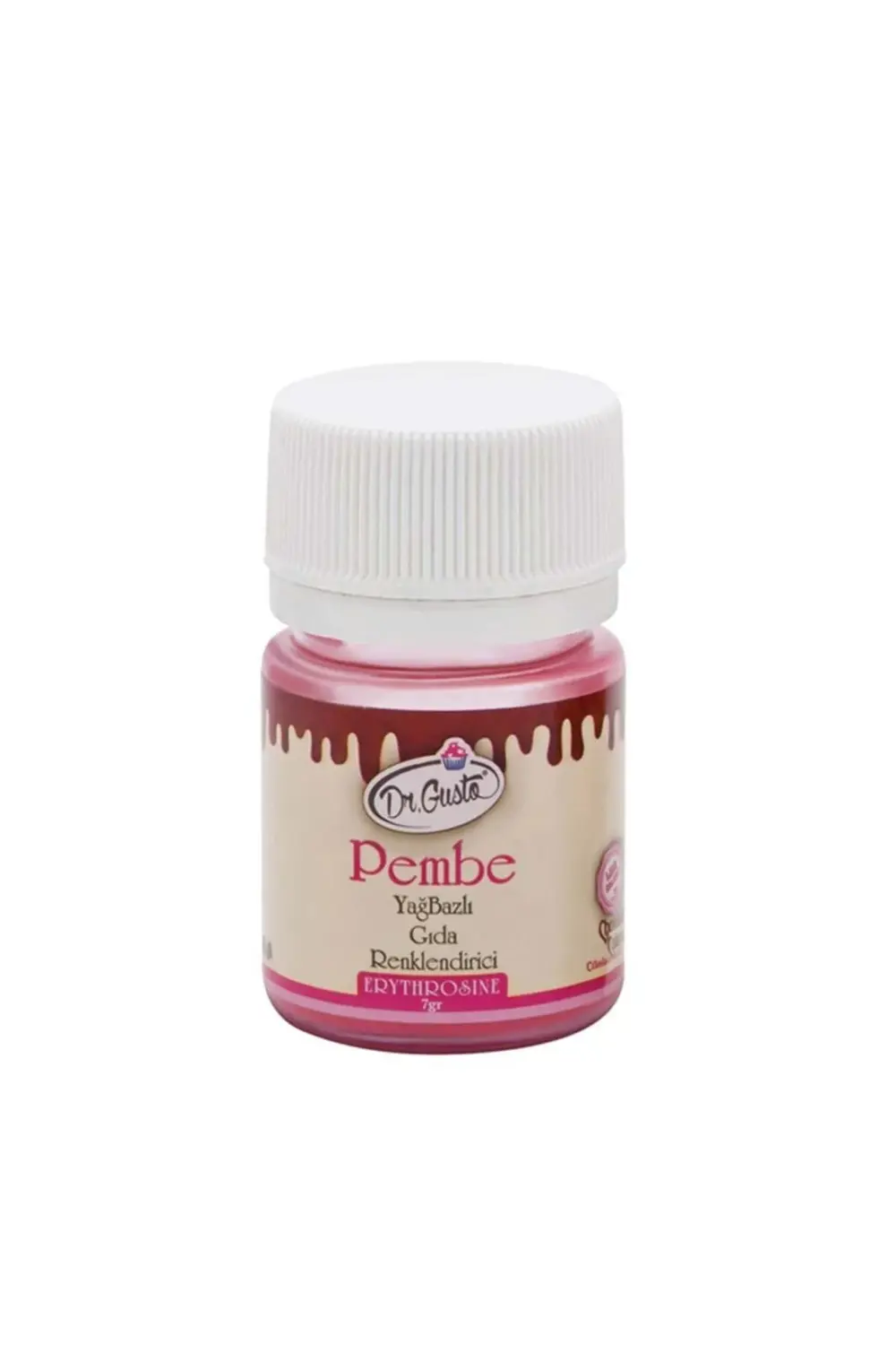 Dr.Gusto Sağlık Ürünleri Dr Gusto Yağ Bazlı Pembe Toz Çikolata Renklendirici 7 Gr