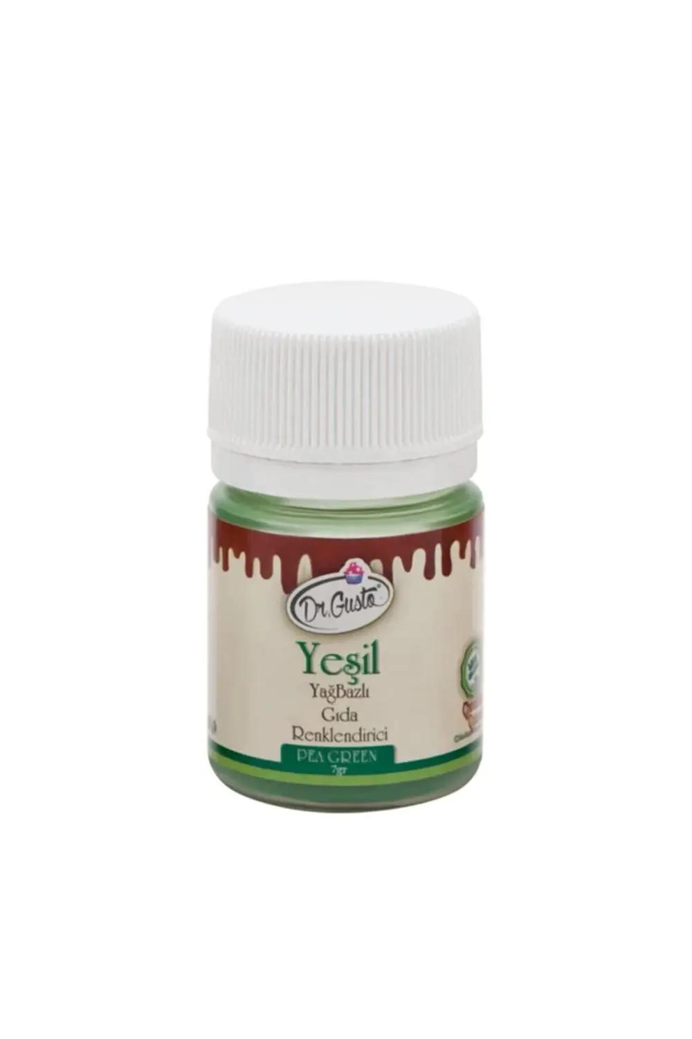 Dr.Gusto Sağlık Ürünleri Dr Gusto Yağ Bazlı Yeşil Toz Çikolata Renklendirici 7 Gr