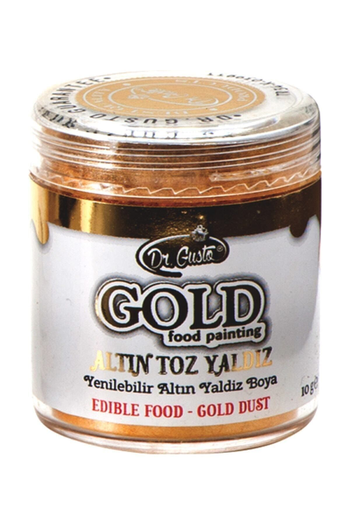 Dr Gusto Yenilebilir Metalik Toz Altın Yaldızlı Gold Boya 10 gr