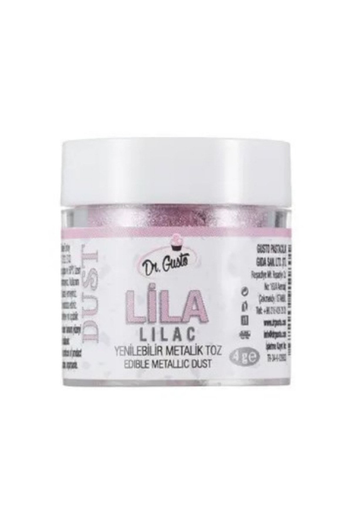 Dr Gusto Yenilebilir Metalik Toz Lila Gıda Boyası 4 gr