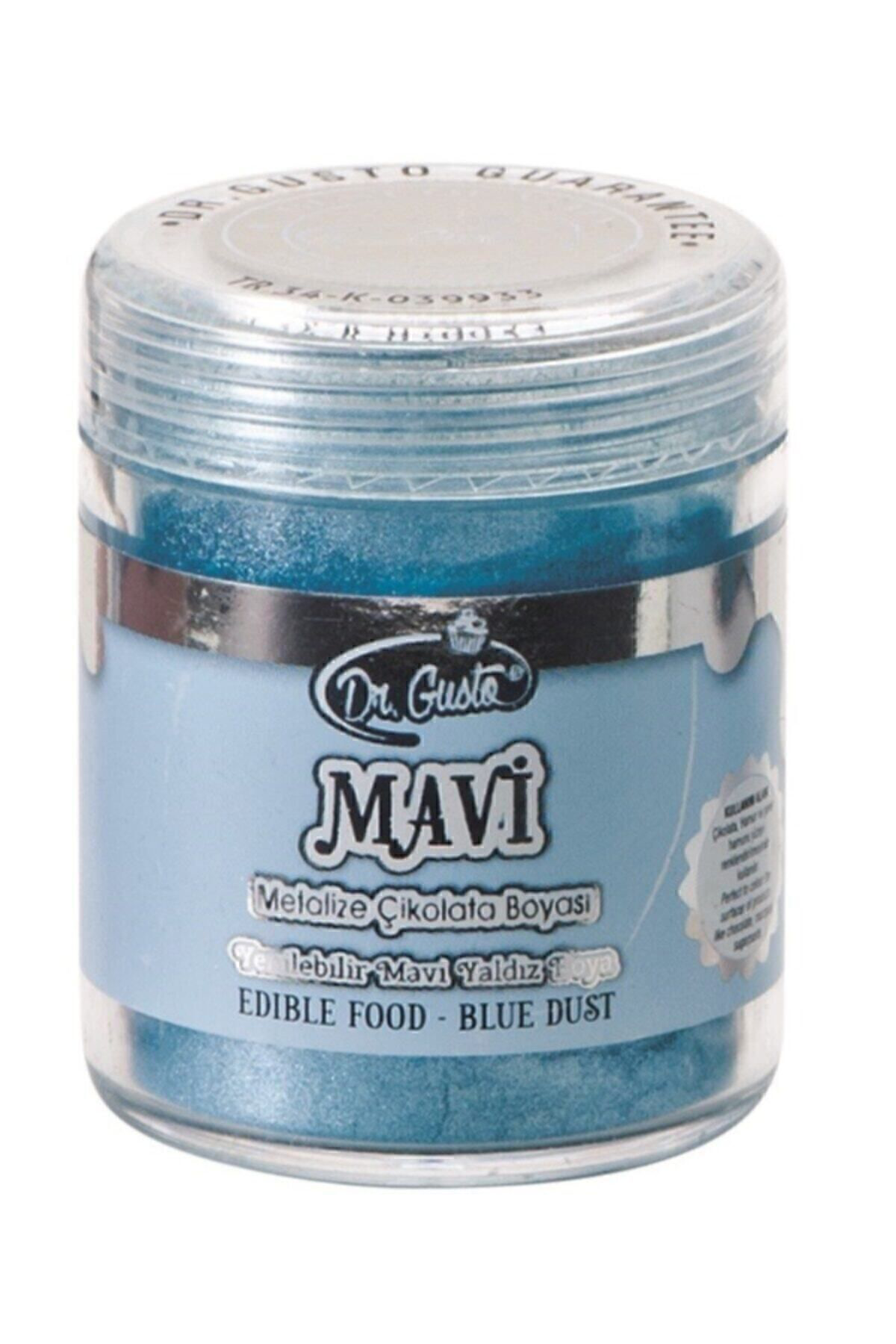 Dr Gusto Yenilebilir Yaldızlı Sim Boya Mavi 10 Gr