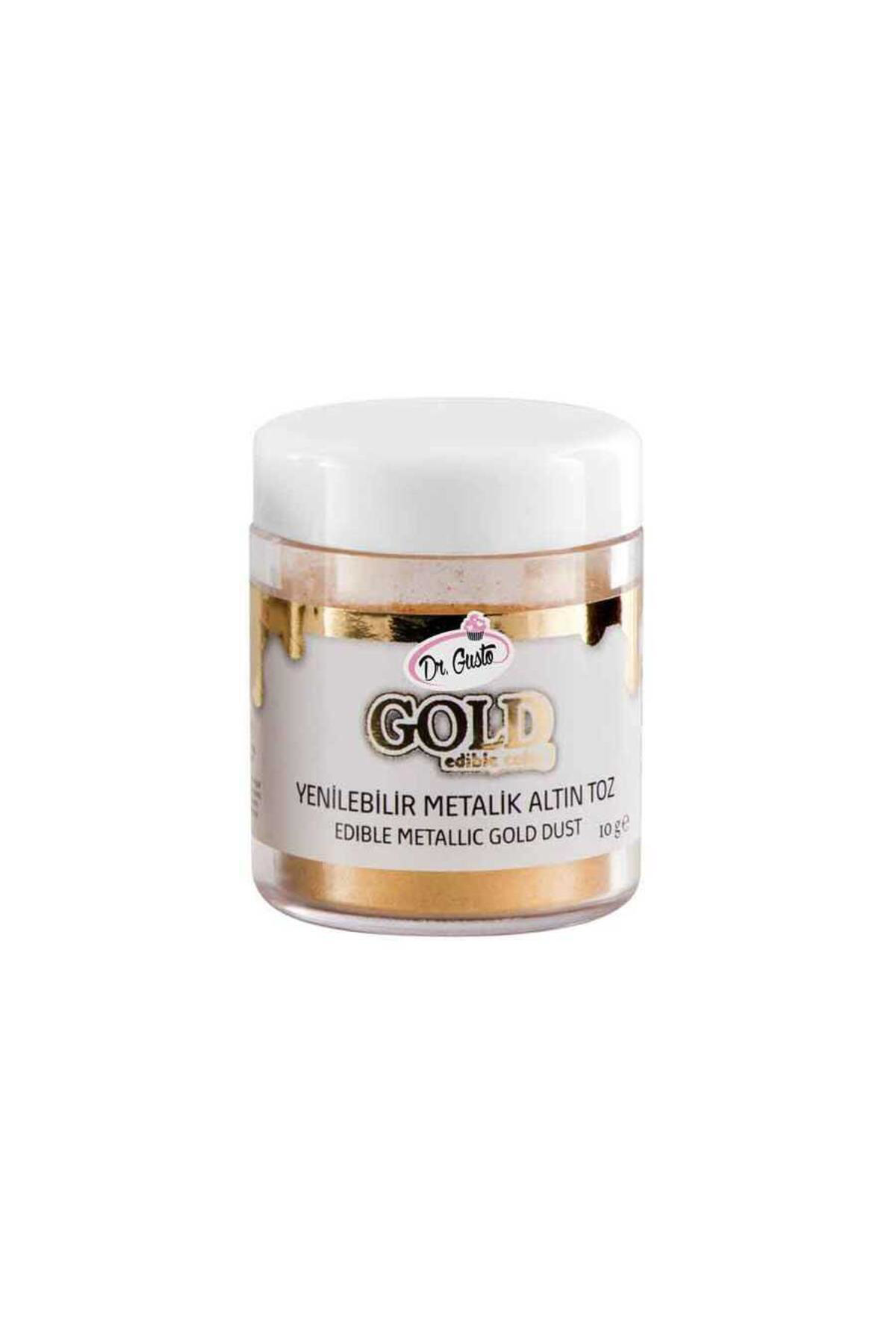 Dr Gusto Yenilebilir Metalik Toz Altın Gıda Boyası 10 gr