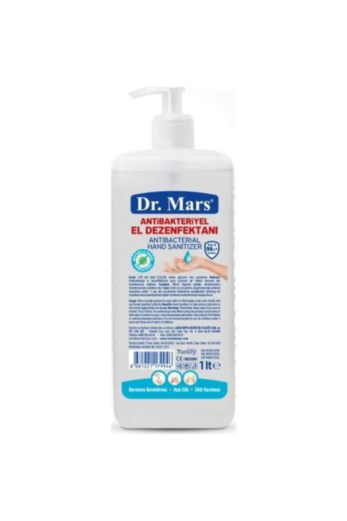 Dr Mars El Ve Cilt Dezenfektanı 1 Lt