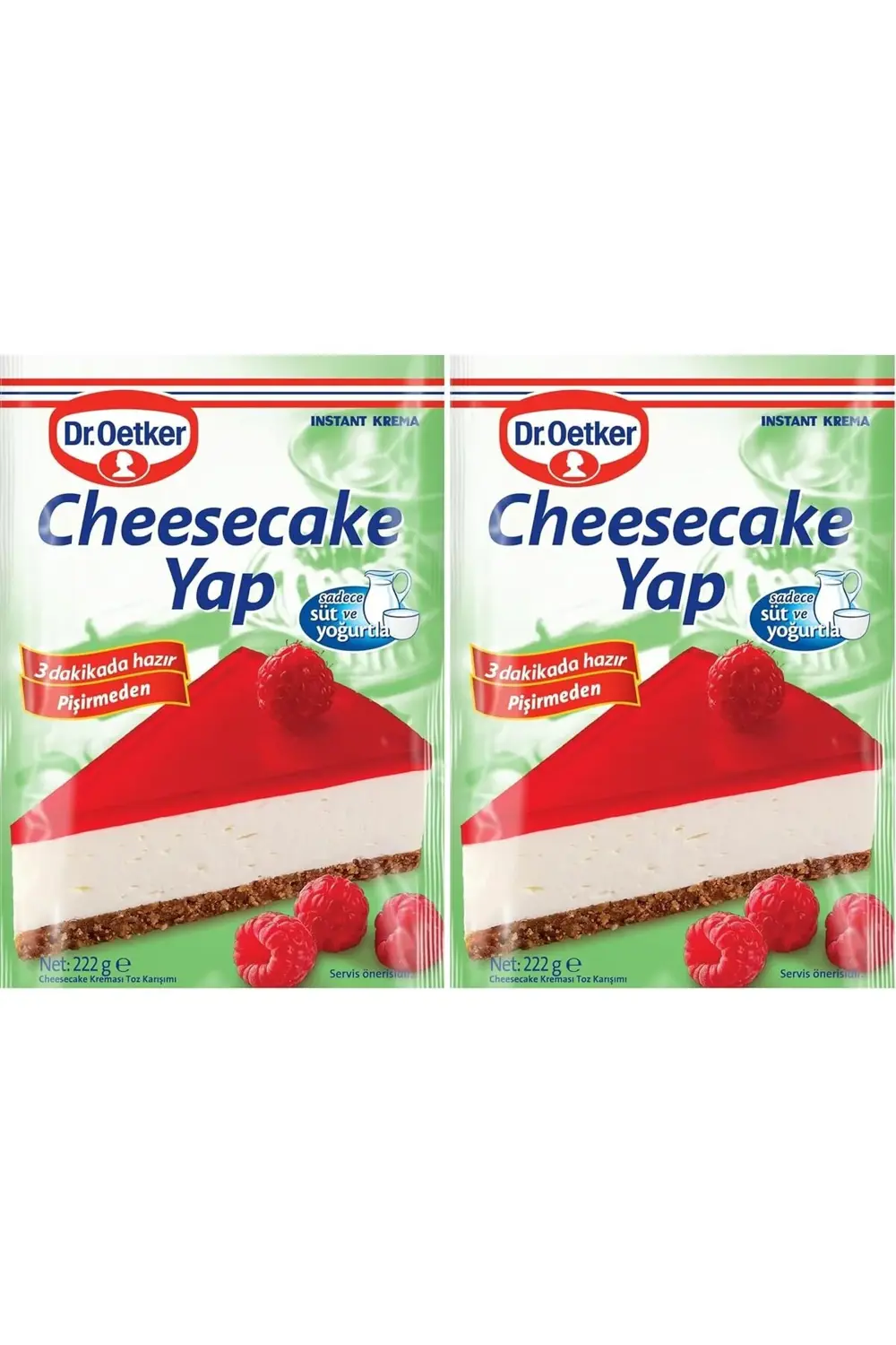 Dr. Oetker Cheesecake Yap 222g 2li paket 395519