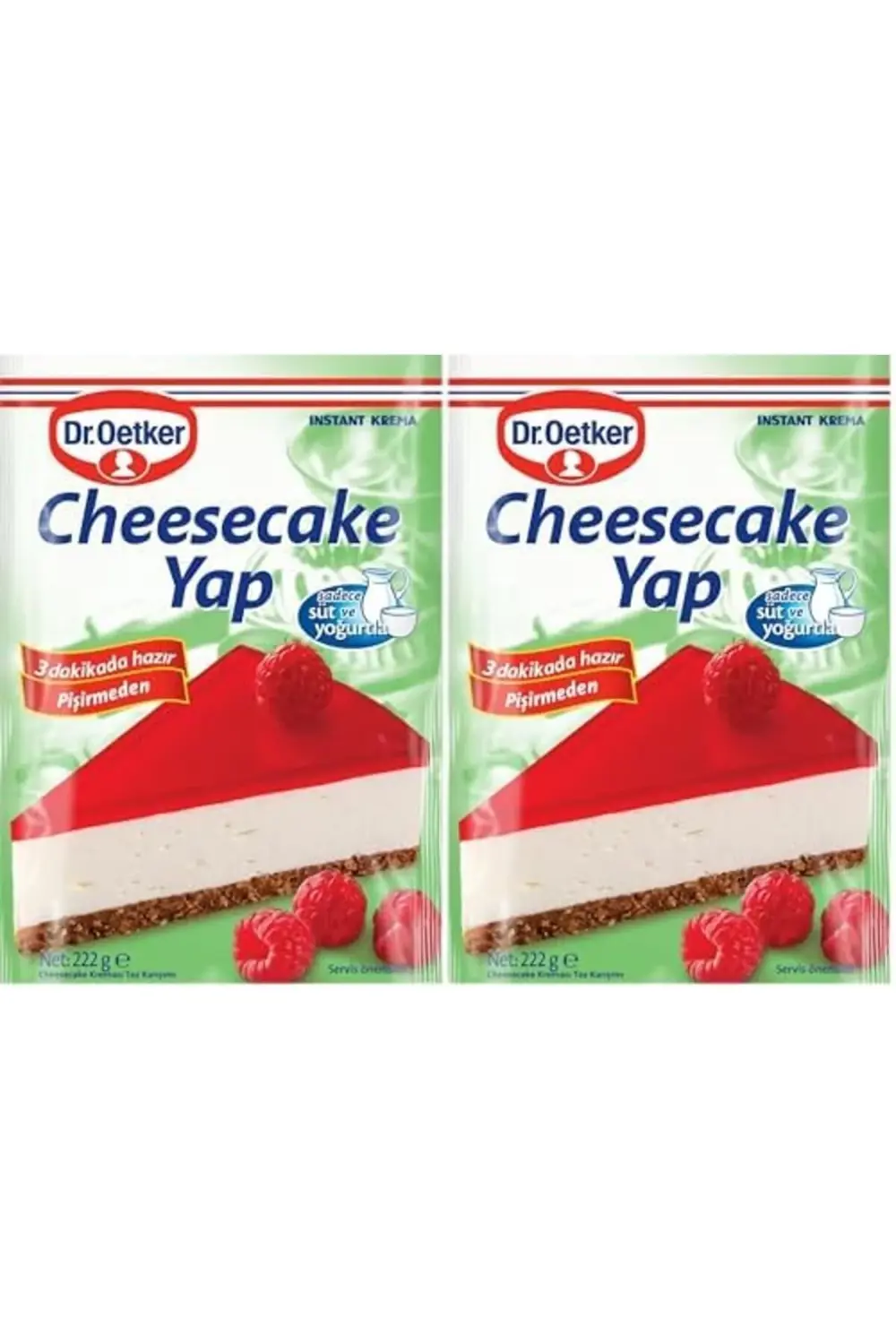 Dr. Oetker Cheesecake Yap 222g 2li paket 395519