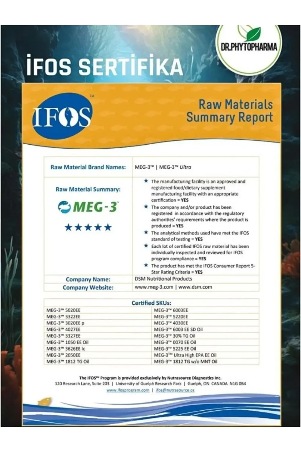 Dr Phytopharma Omega-3 Epa Dha ve Vitamin E İçeren 60LI SOFTGEL K