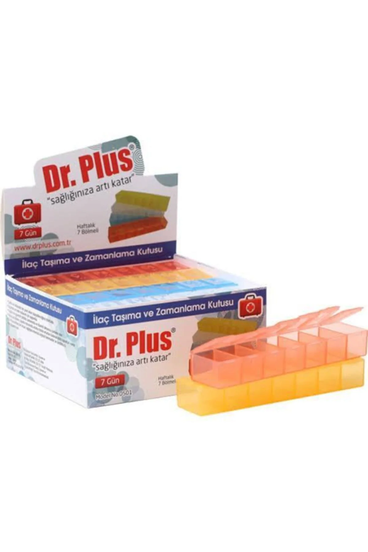 Dr. Plus Ilaç Hap Saklama Kutusu 7 Gün - 12 Adet Dr. Plus Ilaç Hap Saklama Kutusu 7 Gün - 12 Adet