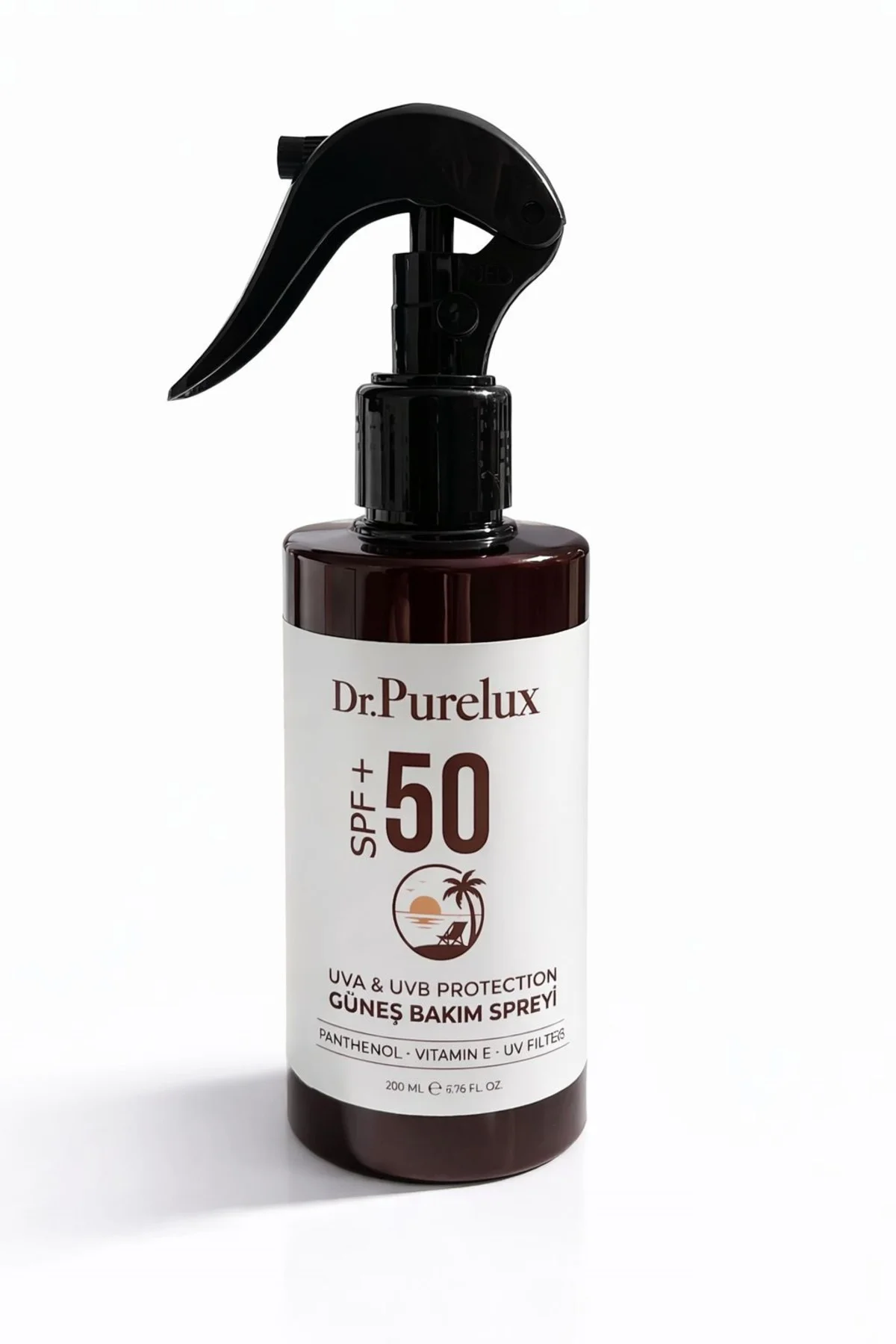 Dr. PureLux SPF 50+ Güneş Kremi Sprey | Yüz ve Vücut • UVA UVB Ko