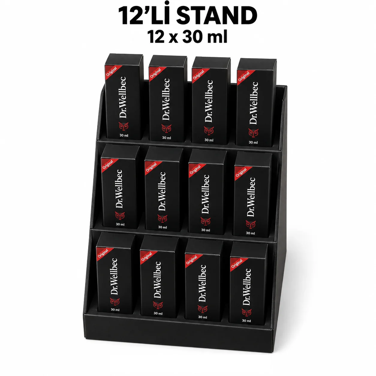 Dr. Wellbec Özel Anlar İçin Erkek Bakım Spreyi 30 ml 12'li Stand Dr. Wellbec Özel Anlar İçin Erkek Bakım Spreyi 30 ml 12'li Stand