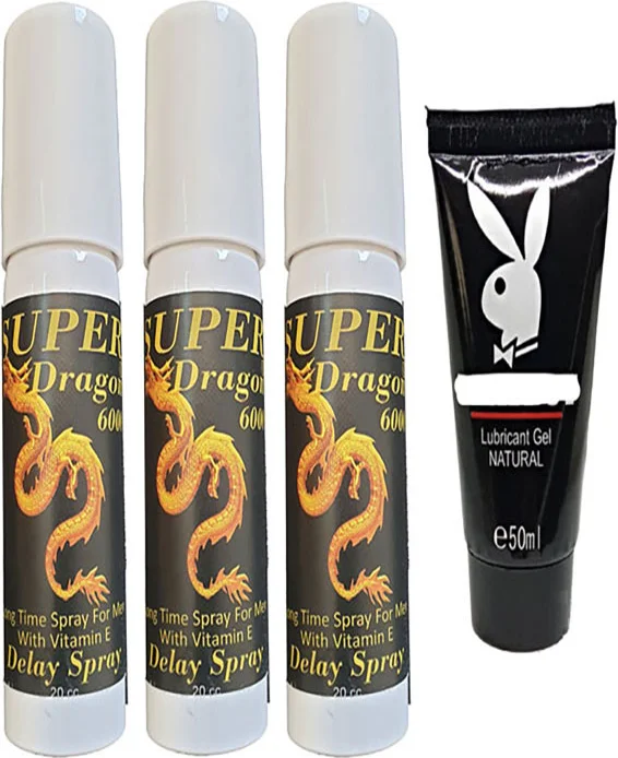 Dragn Sprey 3 Adet + Playboy Lubricant Jel - Erkekler İçin Geciktirici Sprey Seti Fiyatı, Yorumları ve Özellikleri