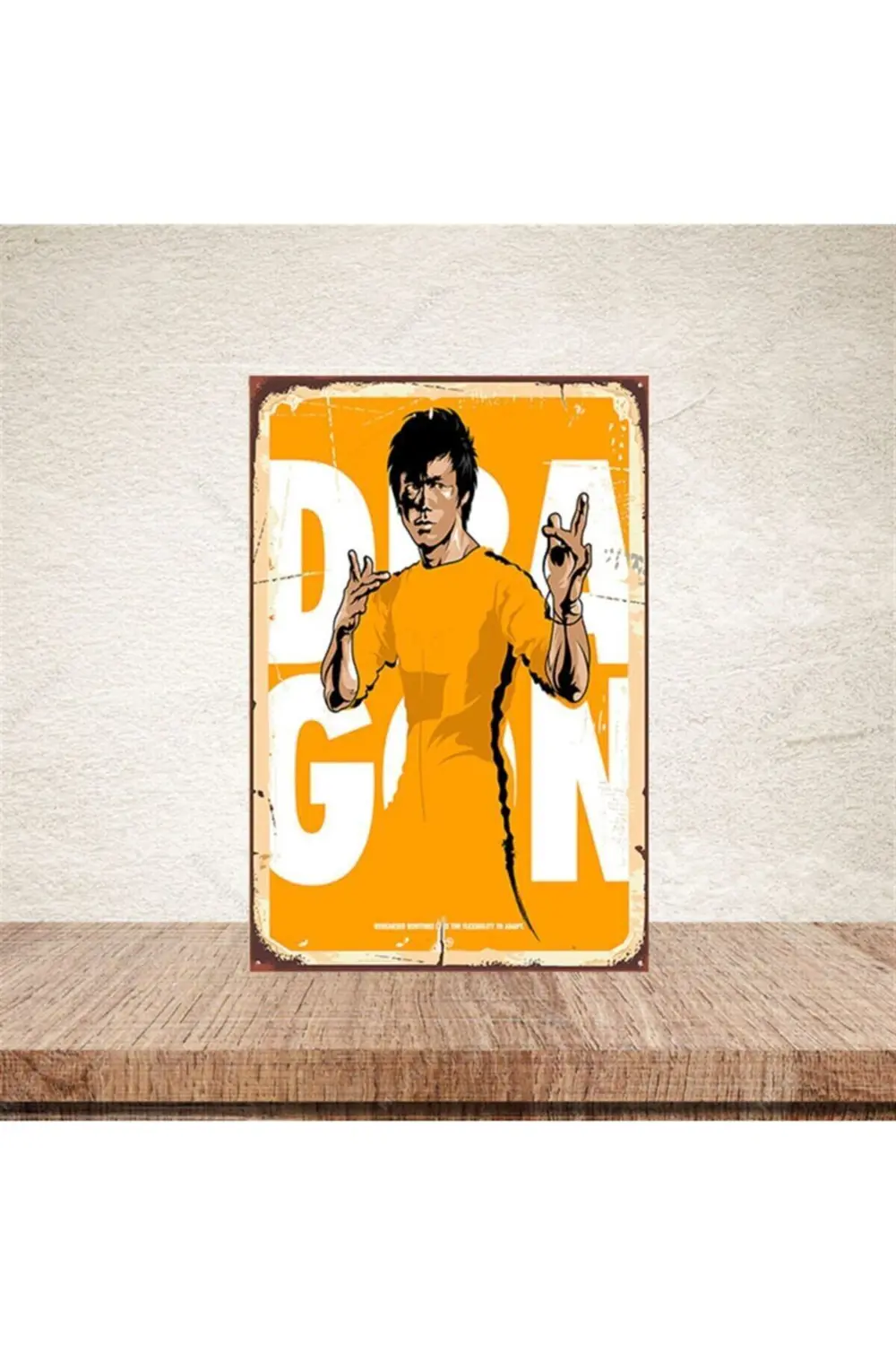 Dragon 20-30 Cm Retro Ahşap Poster