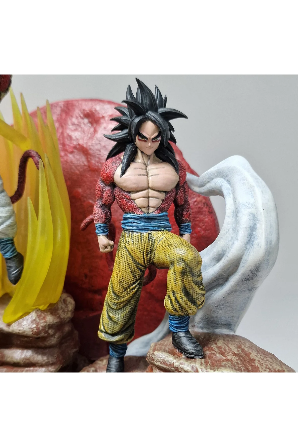 Dragon Ball GT Figür Dragon Ball Goku ve Vegeta SSJ4 Gogeta Obje 30CM Dev Boy