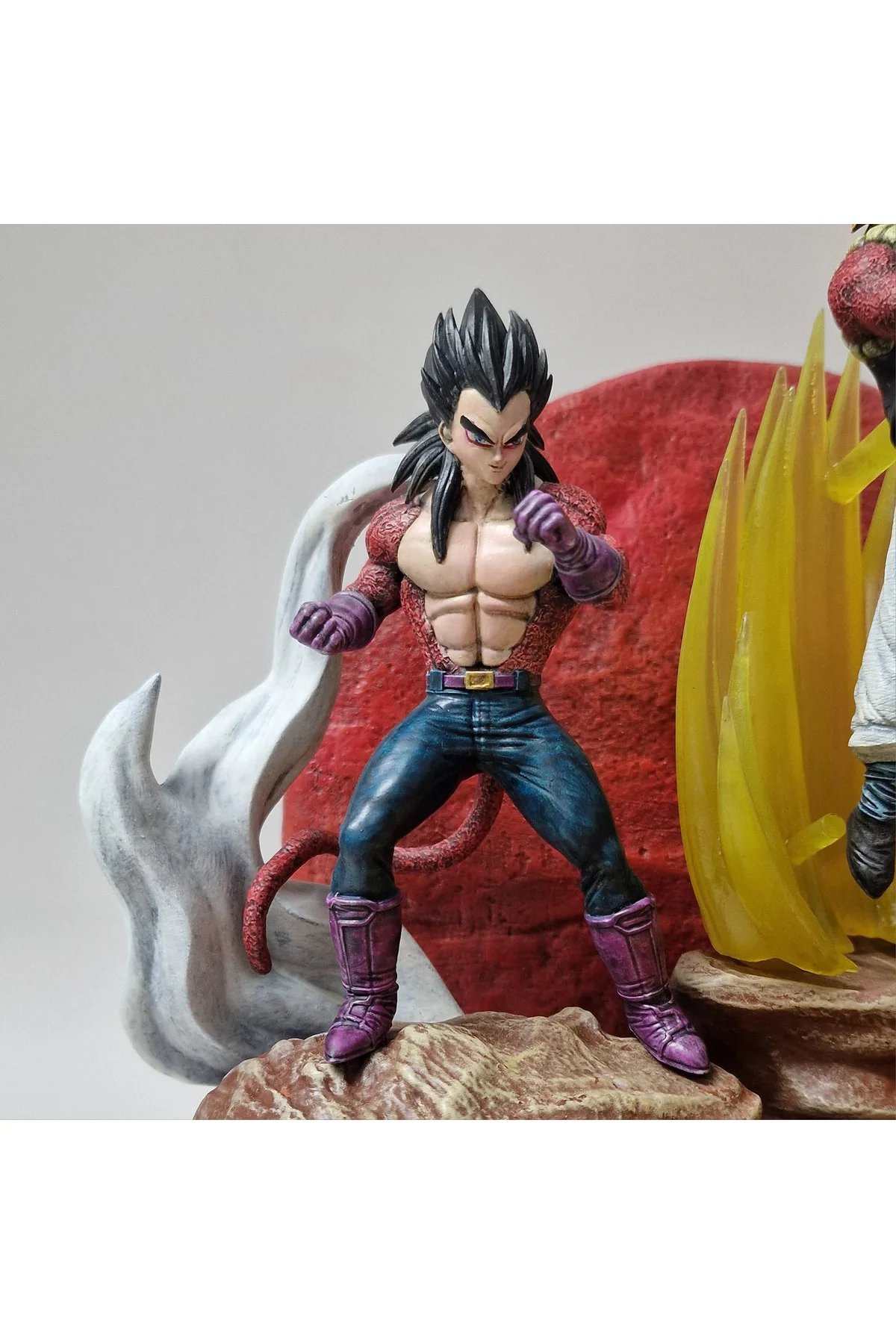 Dragon Ball GT Figür Dragon Ball Goku ve Vegeta SSJ4 Gogeta Obje 30CM Dev Boy