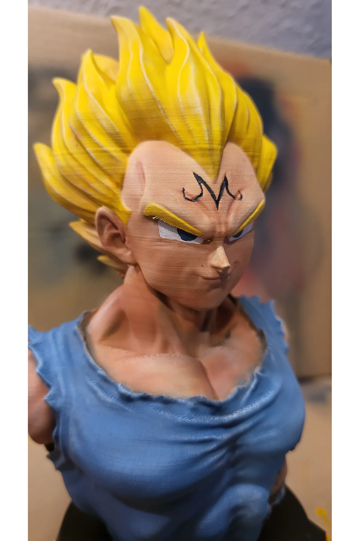 Dragon Ball Majin Vegeta Büst Vegata Boyalı Büst