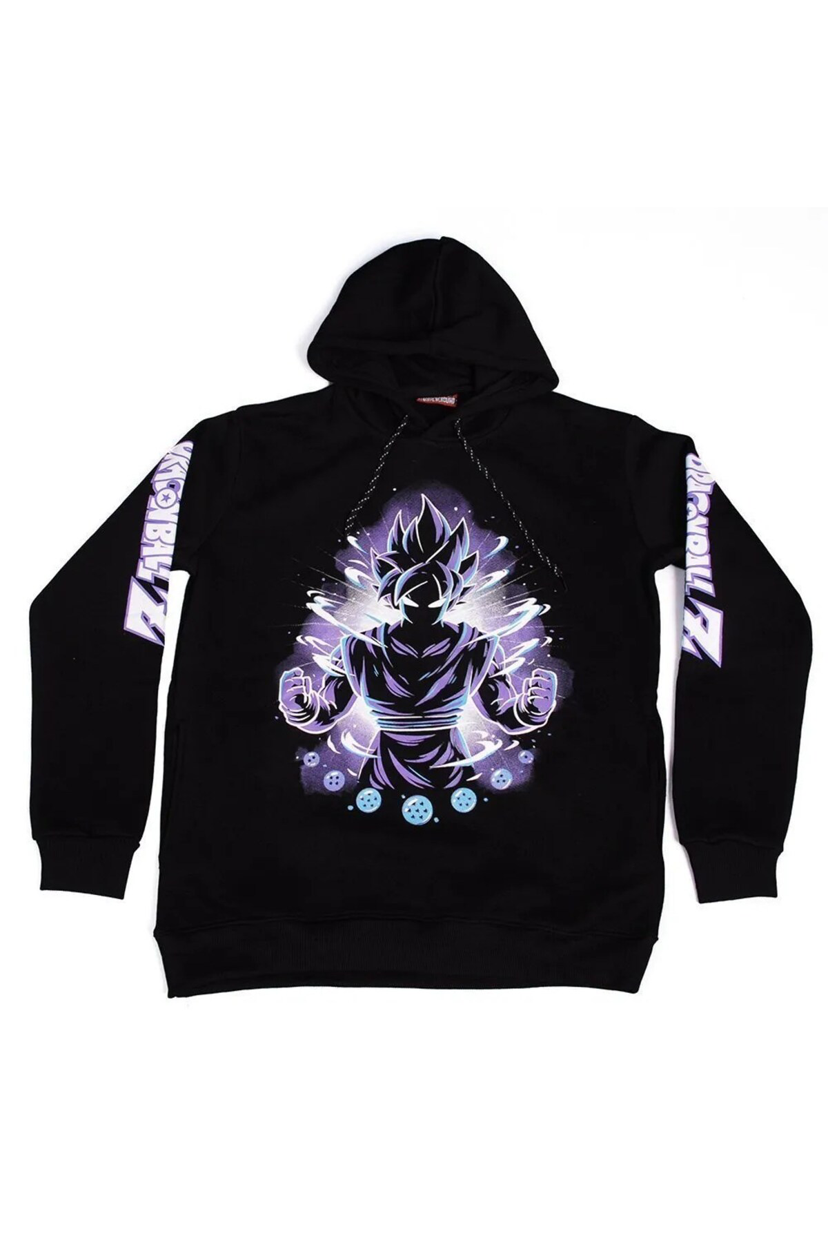Dragon Ball Z No:1 Kapüşonlu Sweatshirt Siyah