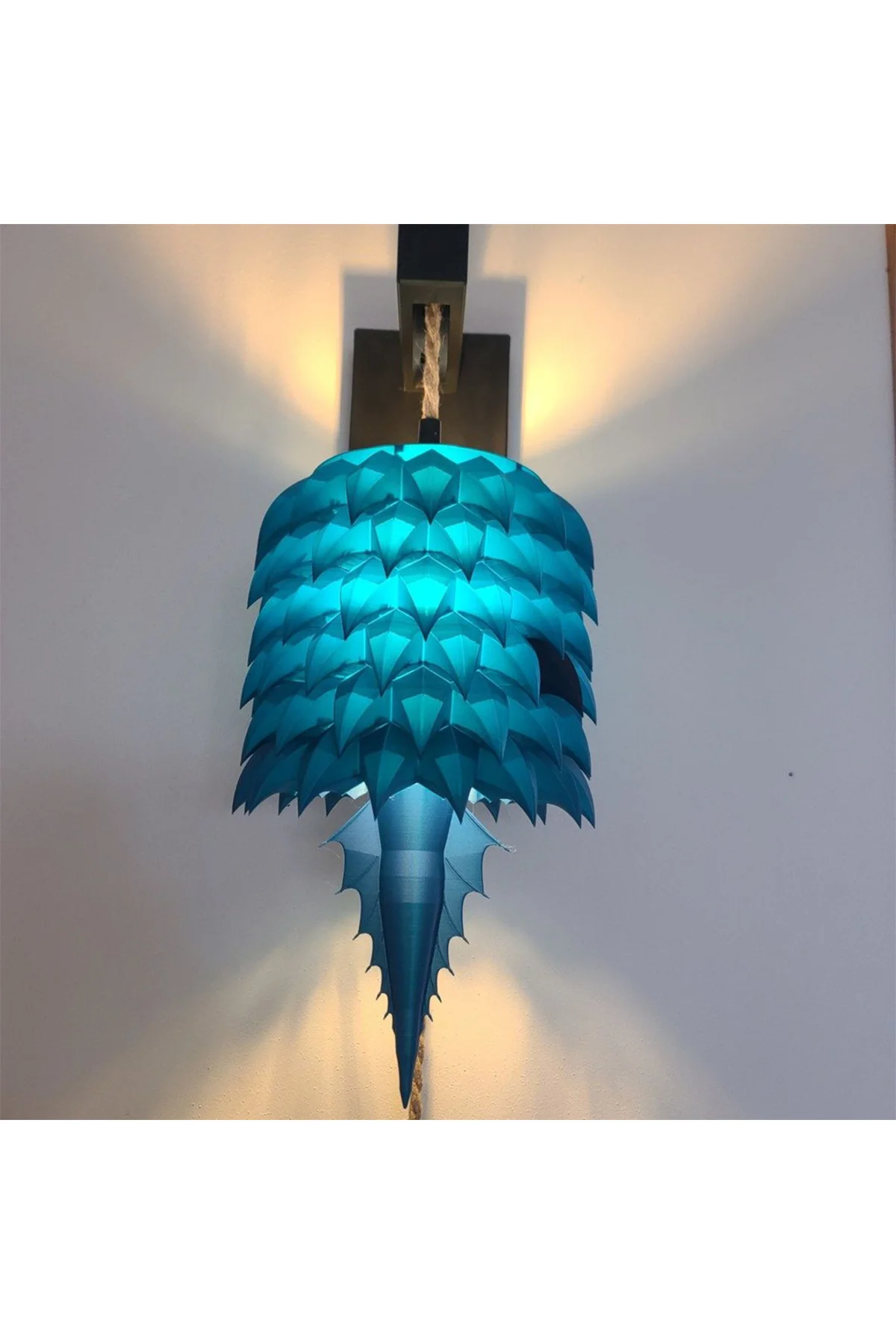 Dragon Duvara Asılı Dekoratif Lamba Aplik 20 Cm