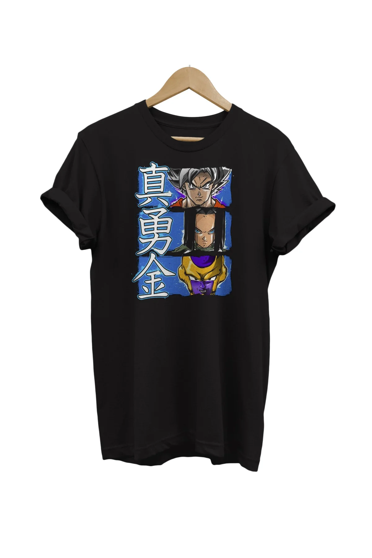 Dragonball Baskılı %100 Pamuk Basic T-shirt Normal Beden Tişört