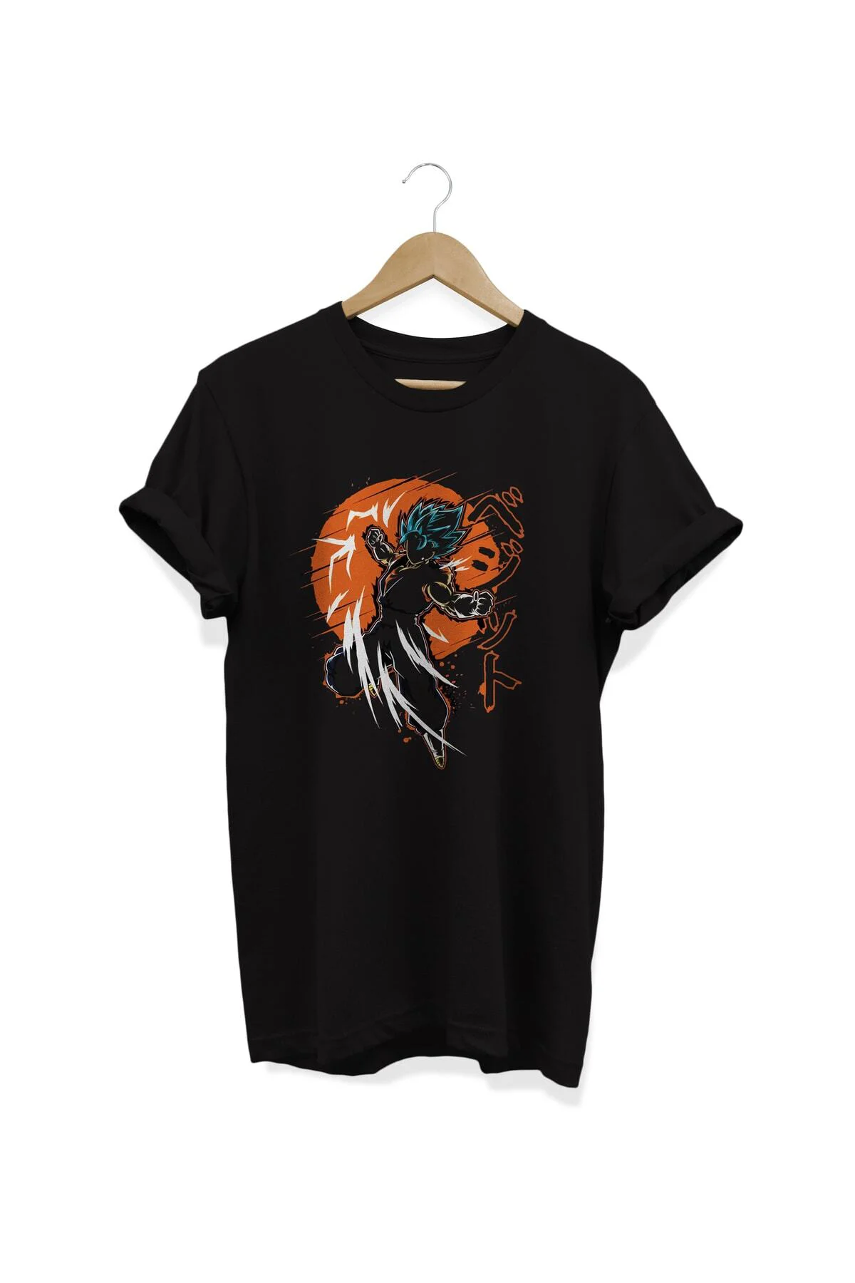 Dragonball Super Saiyan Goku Anime Baskılı Pamuklu T-shirt