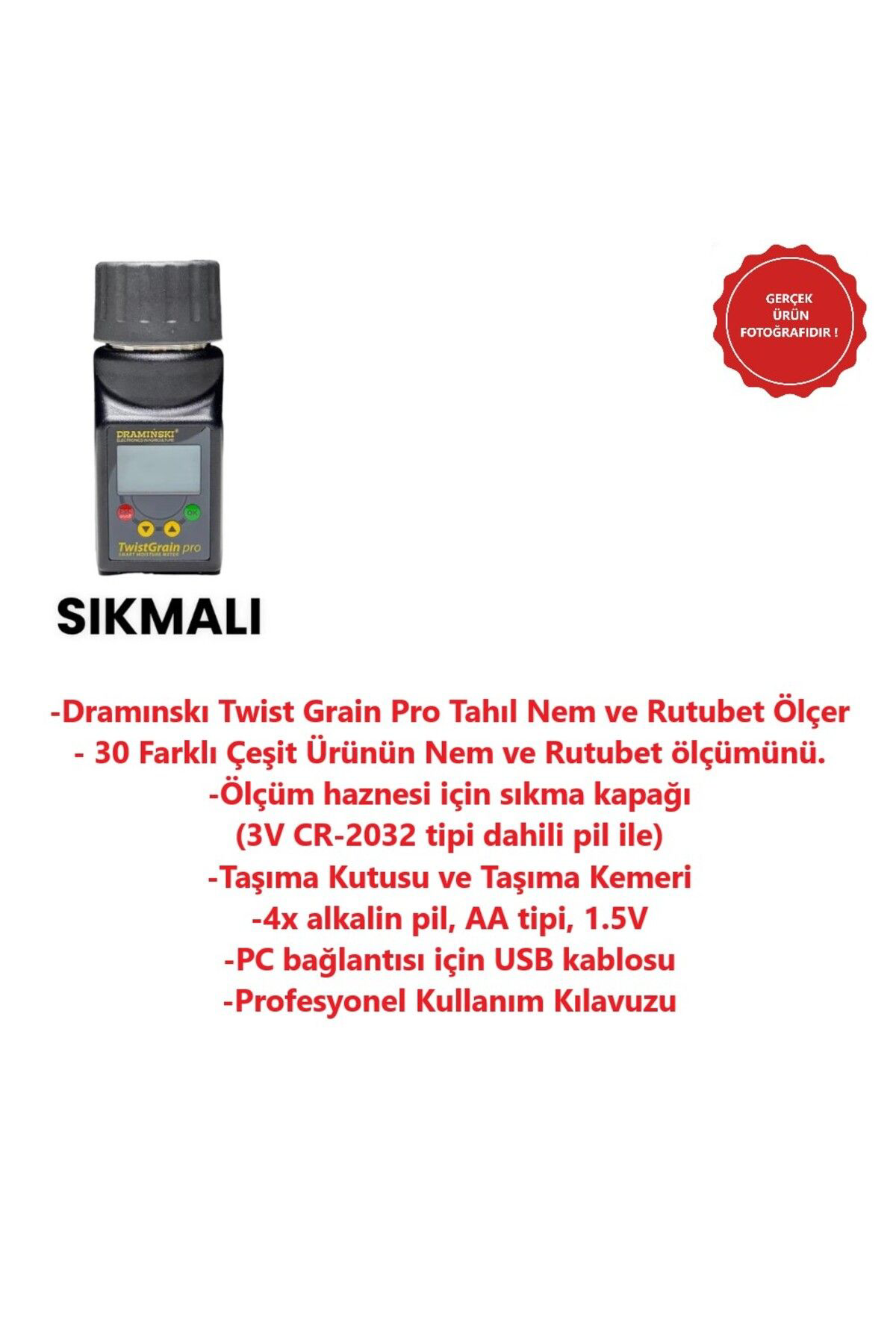 Draminski  Twist Grain Pro Tahil Nem Ve Rutubet Ölçer