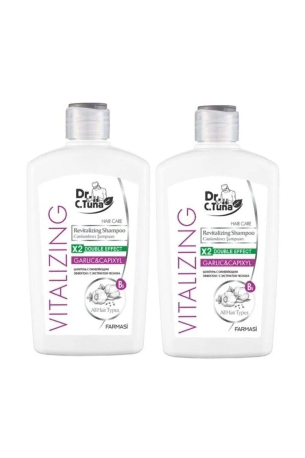 Dr.C. Tuna Vıtalızıng Sarımsaklı Şampuan 500 ml x 2 Adet