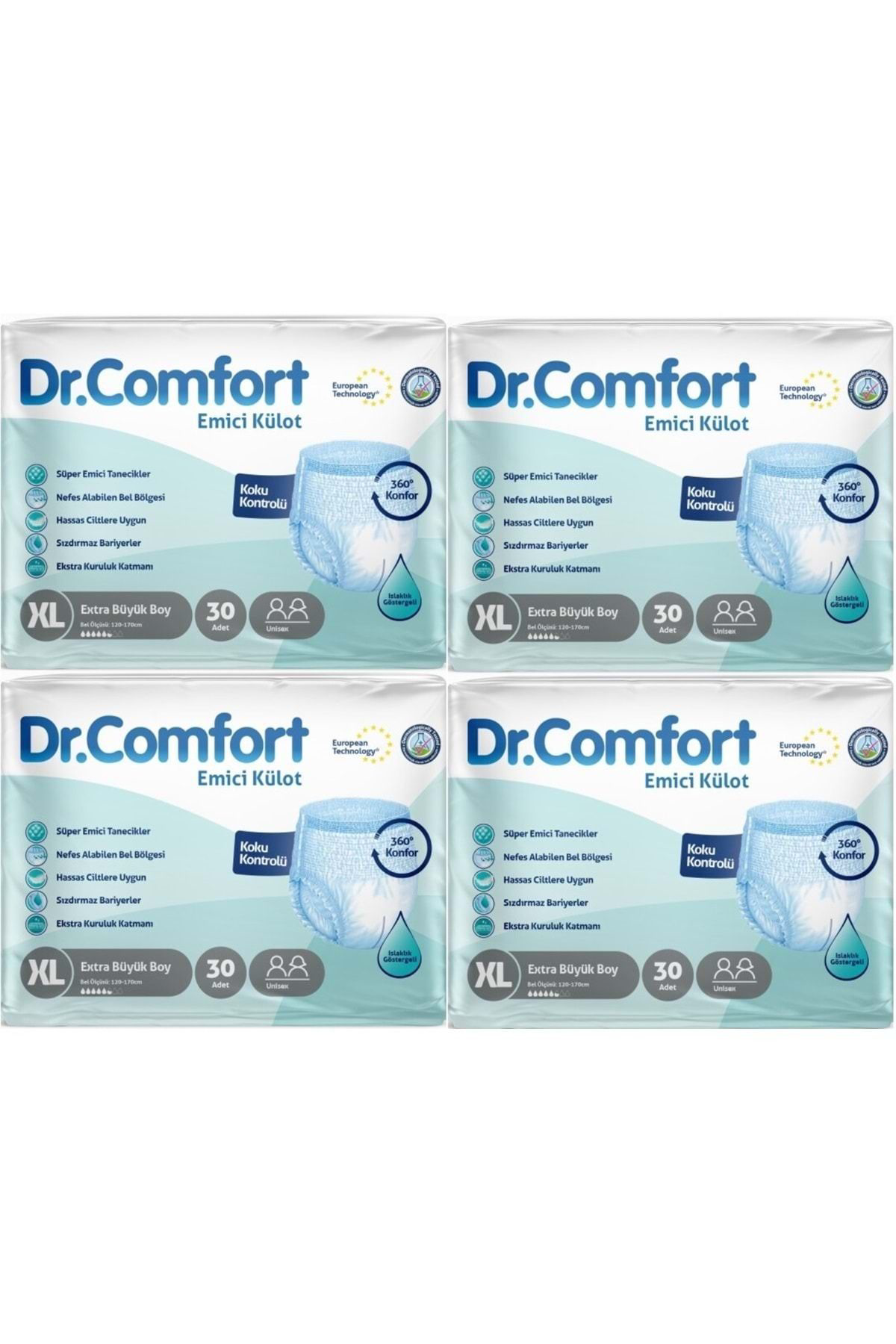 Evony Dr.Comfort Hasta Bezi Yetişkin Emici Külot Ekstra Büyük (Xl) 120 