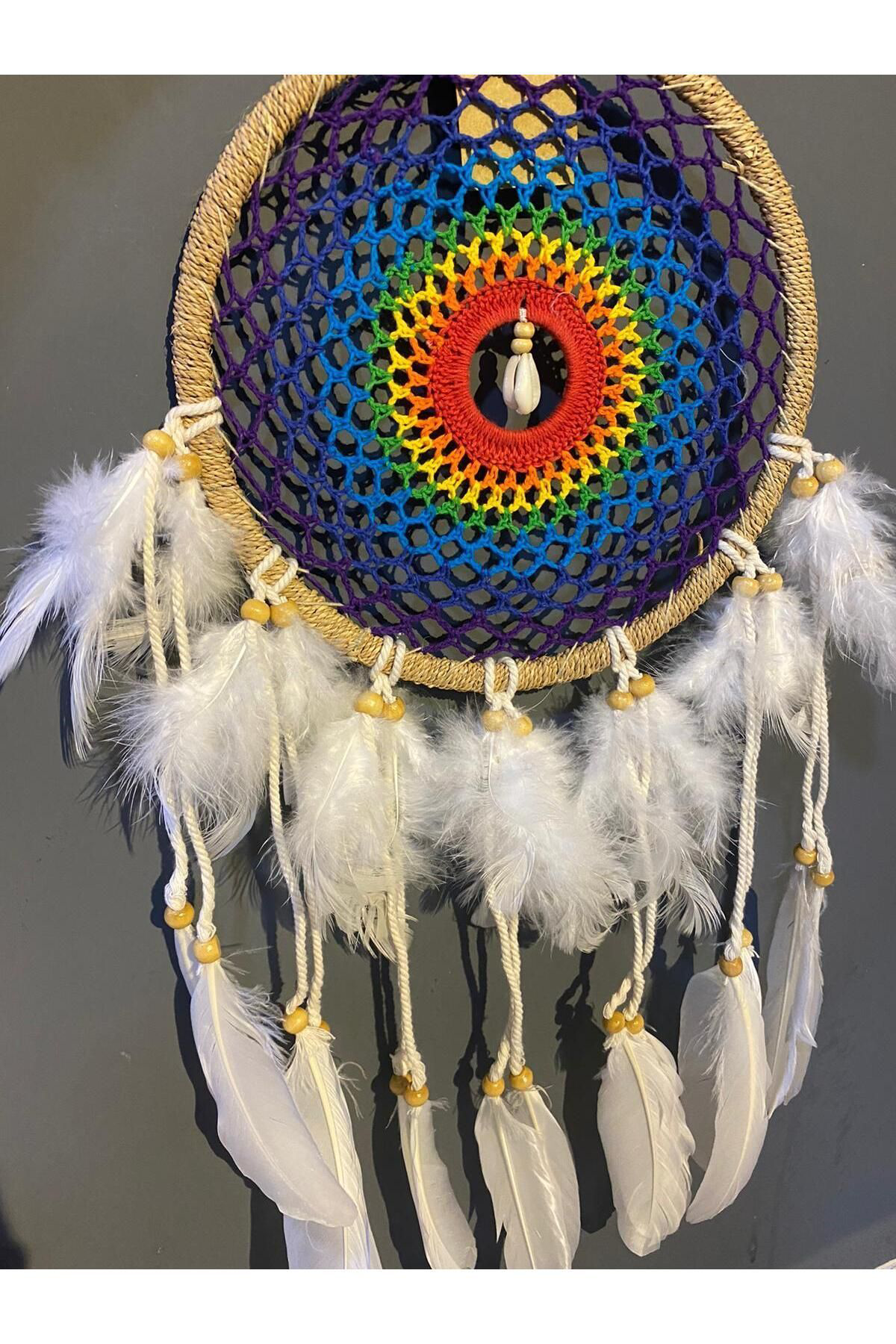 Elif Aksesuar Dream Catcher Düş Kapanı Rüya Tutucu 12X45cm