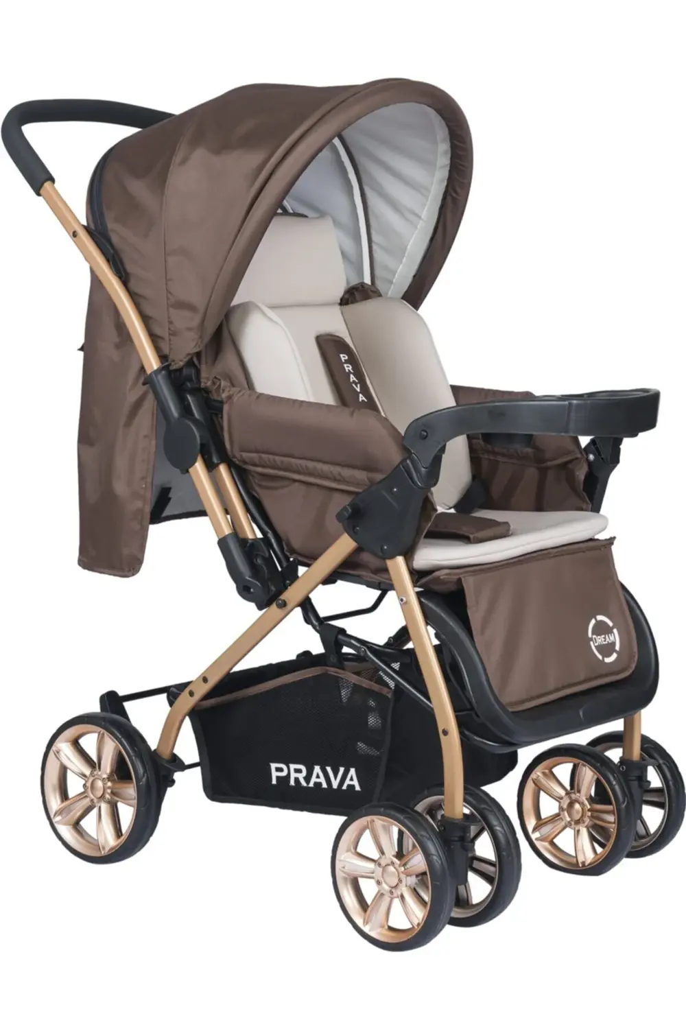 Dream Plus P11 Siyah Gold Çift Yönlü Bebek Arabası