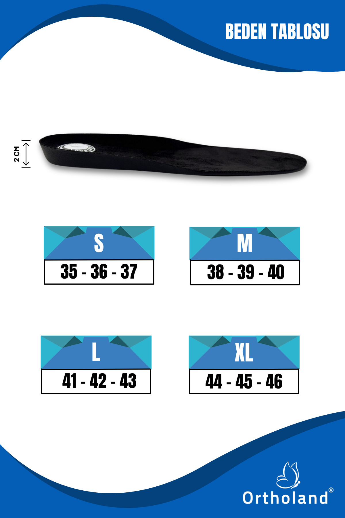 Ortholand Dream Tabanlik, Ortopedik Rahat Tabanlik, Yumuşak Topuk Destekli