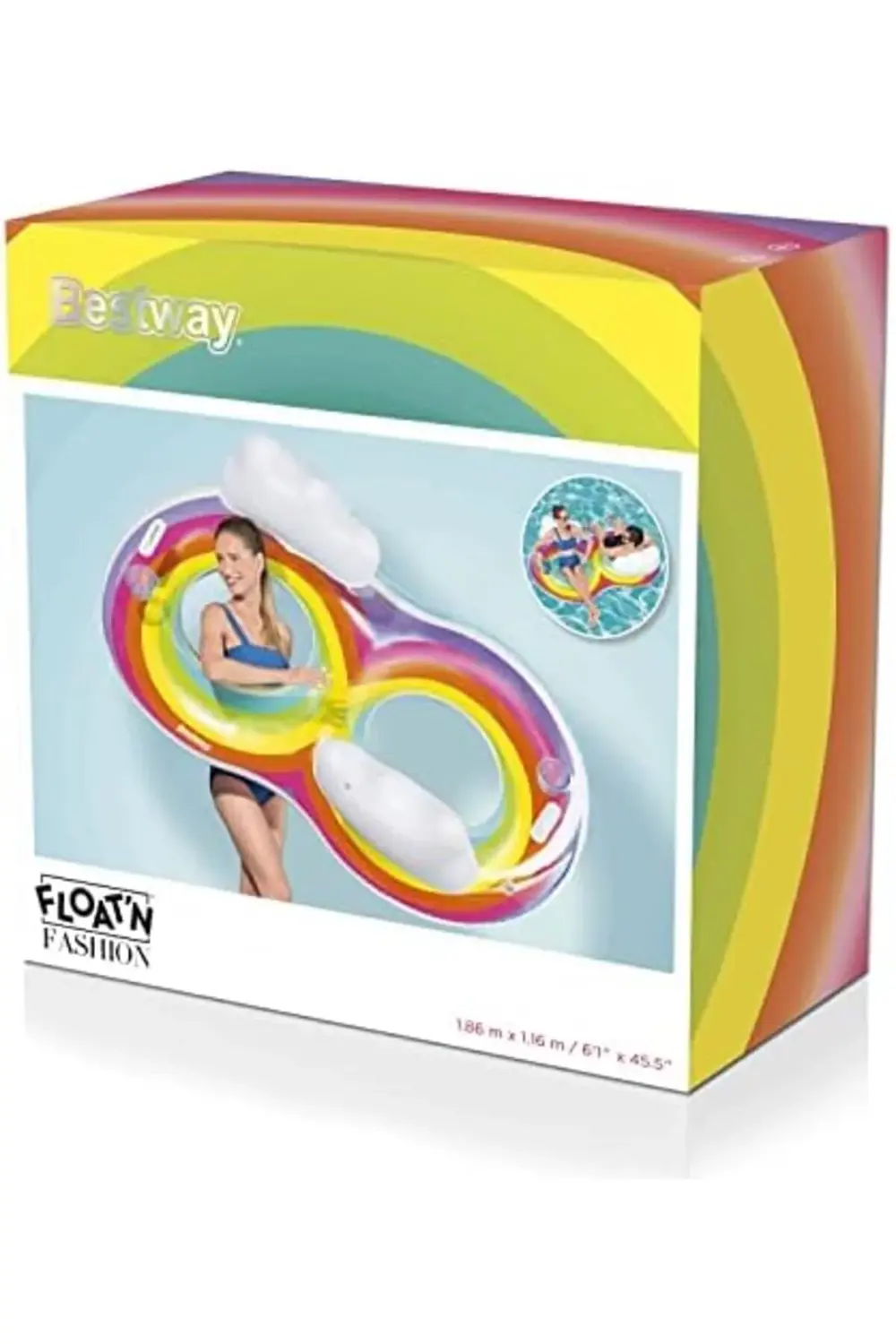 Dreams 2 Kişilik Çift Kişilik Yüzme Tüpü 1.86 m x 1.16 m polymix