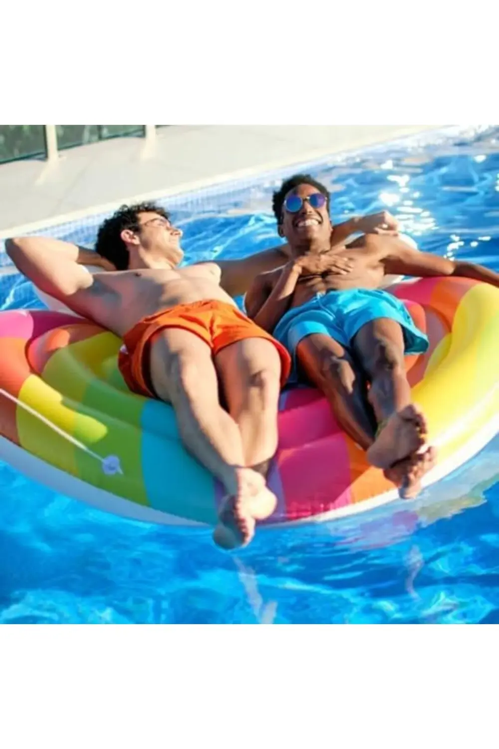 Dreams şişirilebilir ada 2 Kişilik, 164 cm, gökkuşağı tasarımı 11