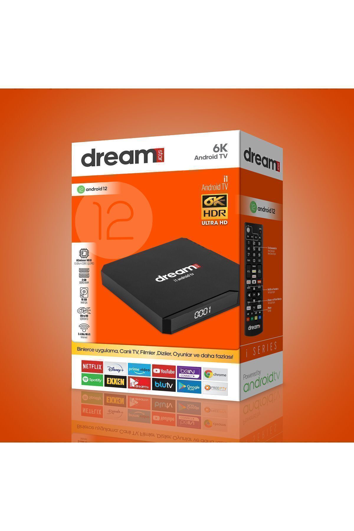 Dreamstar İ1 6K Android Tv Box (Android 14 ) Dreamstar İ1 6K Android Tv Box (Android 14 )