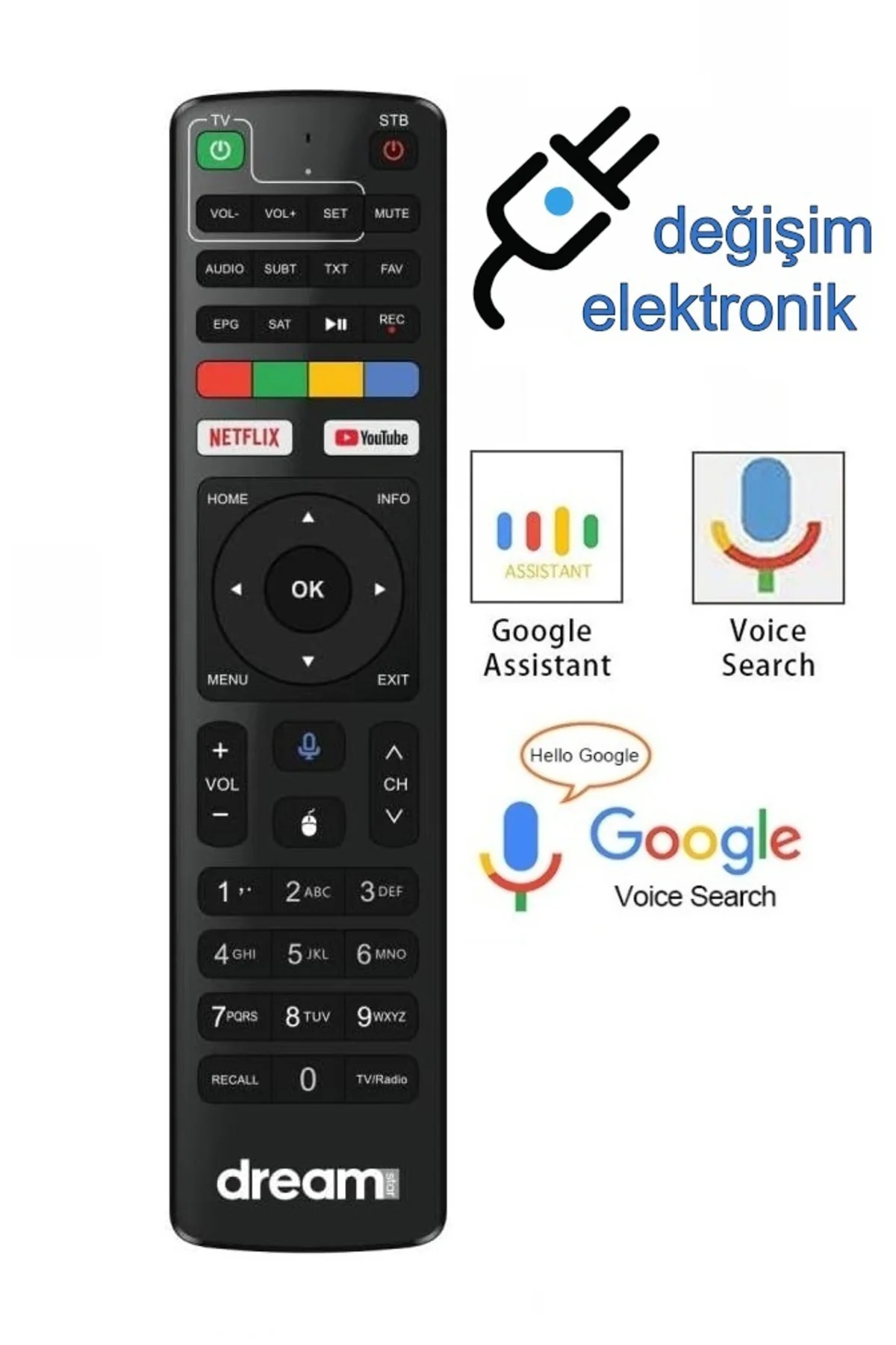 Dreamstar İ6 Android Box Kumandası Dreamstar İ6 Android Box Kumandası