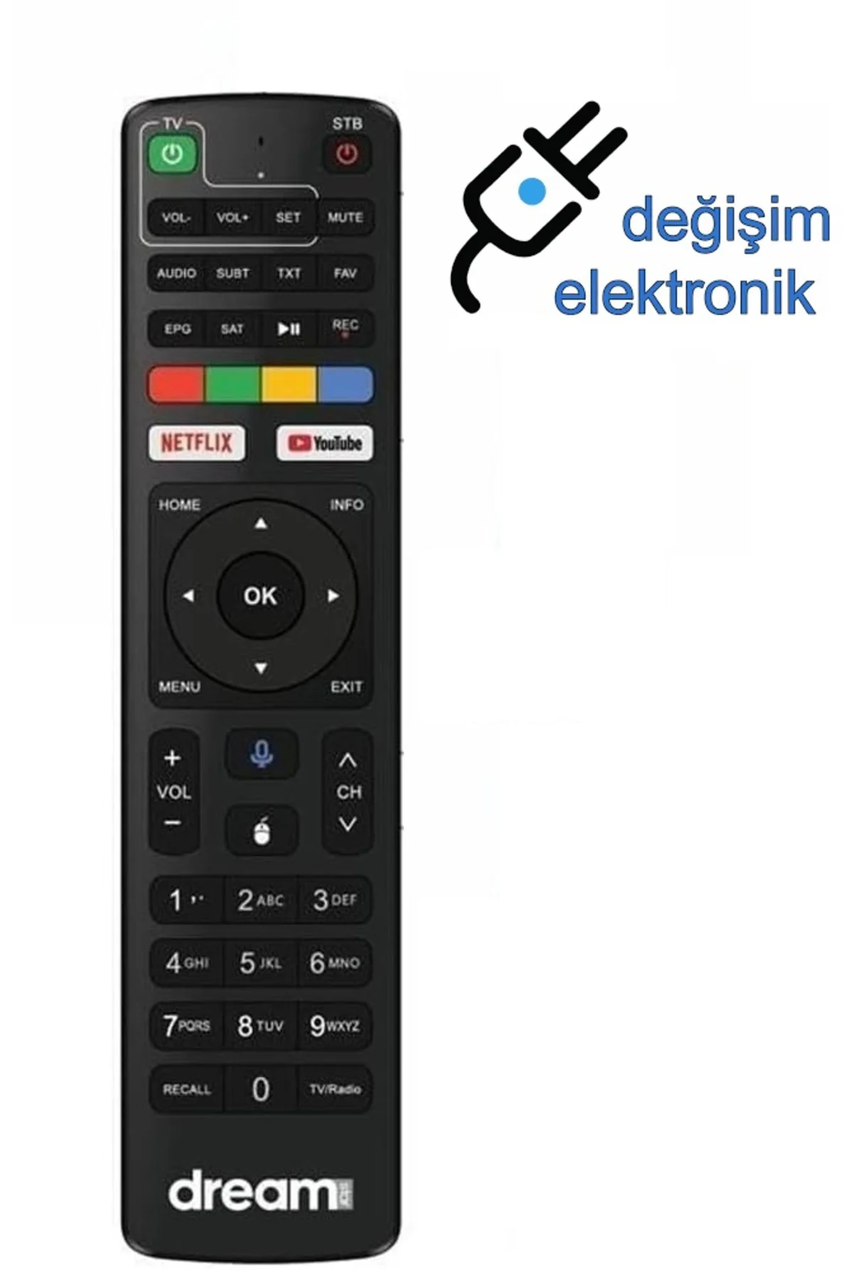 Dreamstar W4 Android Box Kumandası