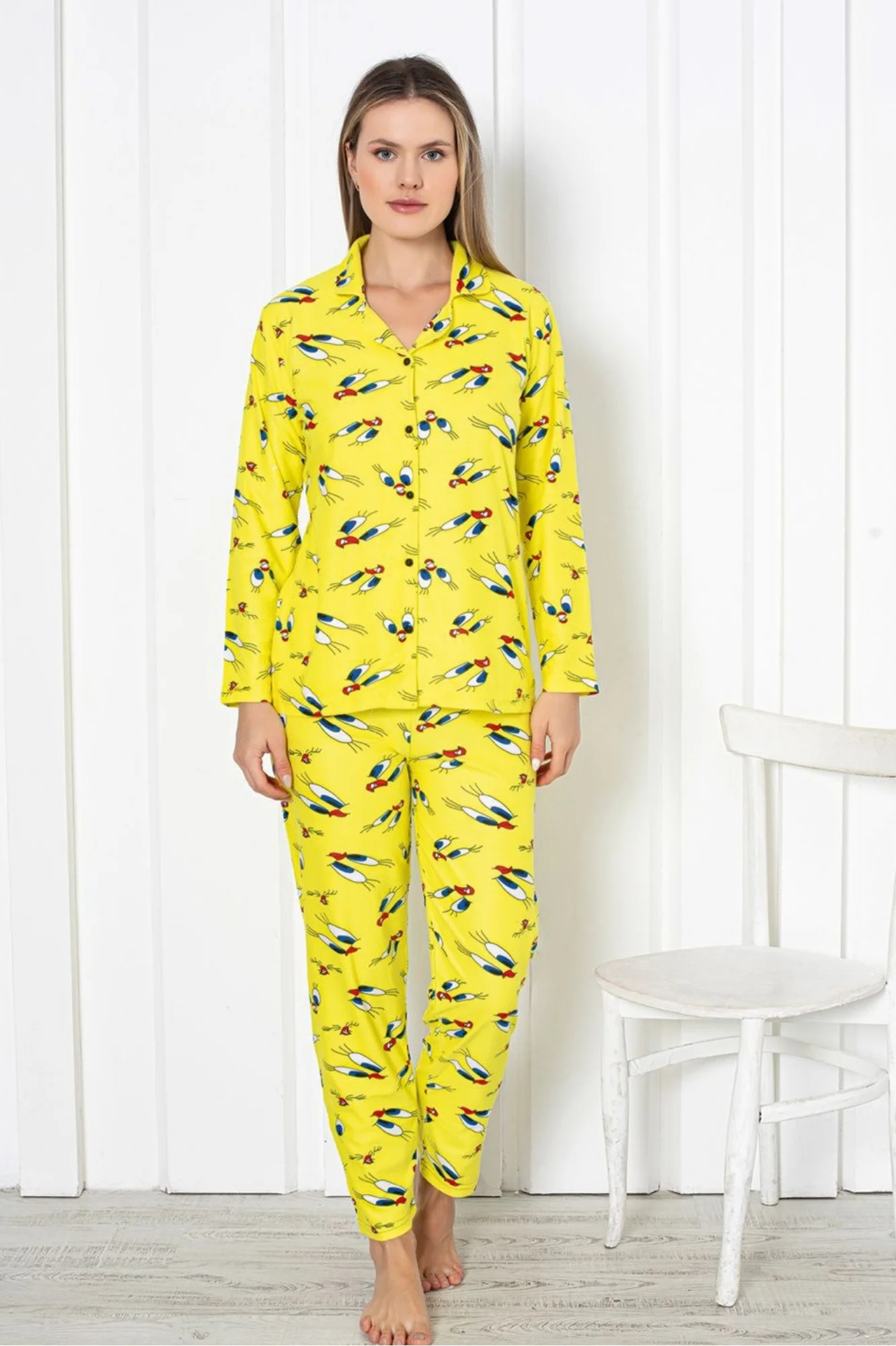 Dreamy Christmas Pamuklu Süet Yılbaşı Temalı Ekoseli Pijama Takımı, Sarı, XXL Fiyatı, Yorumları ve Özellikleri