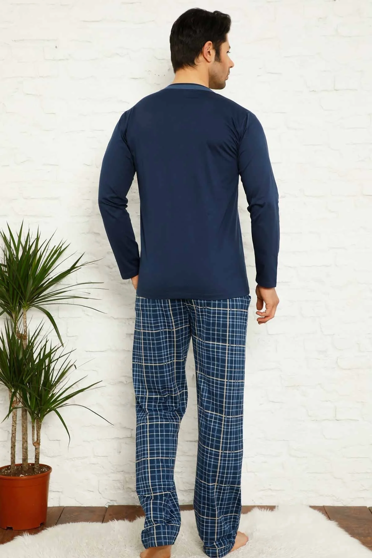 Dreamy Ekoseli Kısa Kollu V Yaka Cepli Erkek Pijama Takımı, Lacivert, M Fiyatı, Yorumları ve Özellikleri