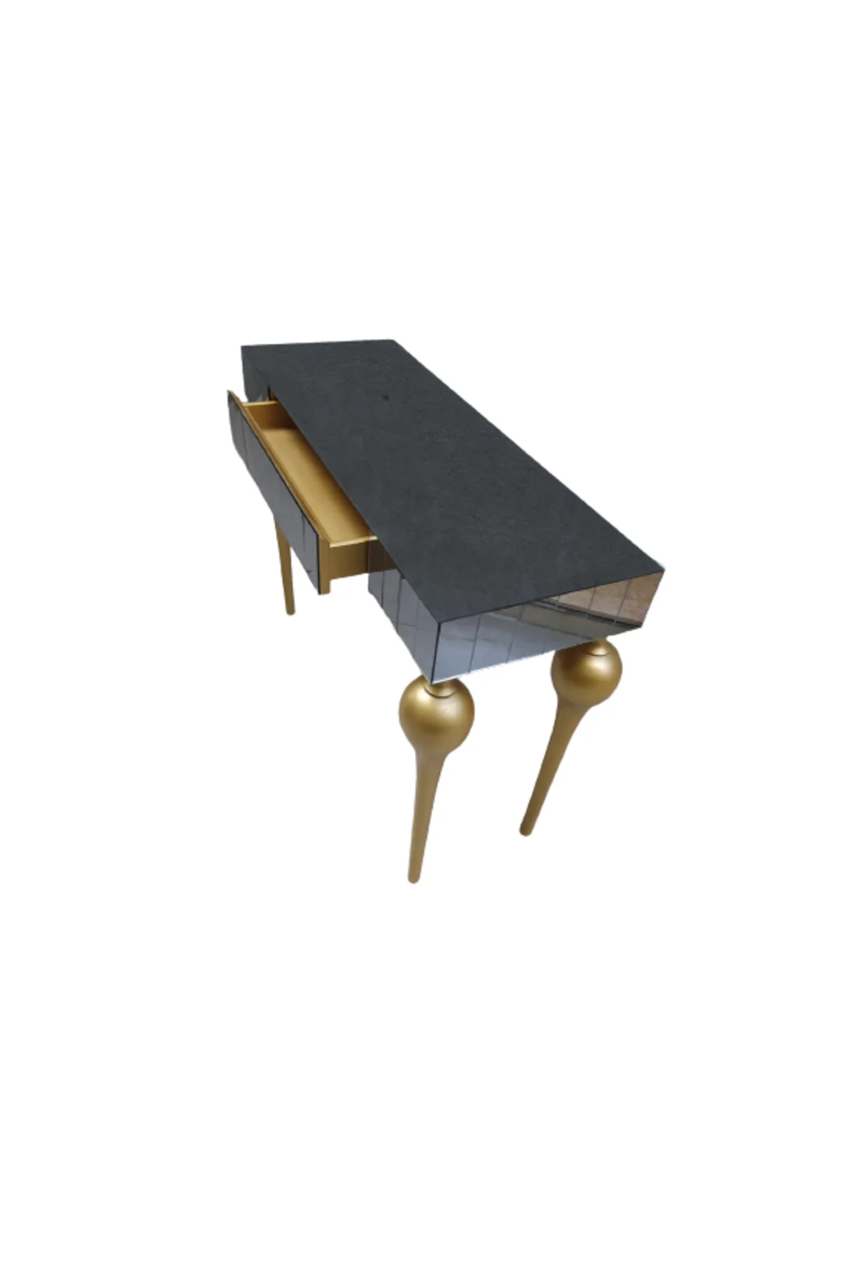 Dresuar 12388 TOMBUL ayak Model Kayın MDF tabl Parlak gold Ayak Füme cam Kaplama Dresuar 12388 TOMBUL ayak Model Kayın MDF tabl Parlak gold Ayak Füme cam Kaplama - Görsel 5