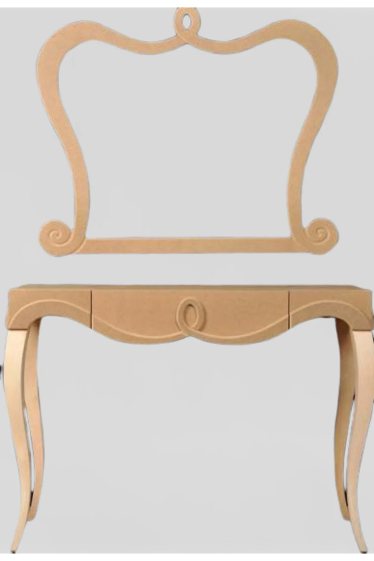 Dresuar 12921 AVANGART ASLAN CNC Model Ahşap Kayın ayak MDF Estetik ayna Çerçev Dresuar 12921 AVANGART ASLAN CNC Model Ahşap Kayın ayak MDF Estetik ayna Çerçev - Görsel 2
