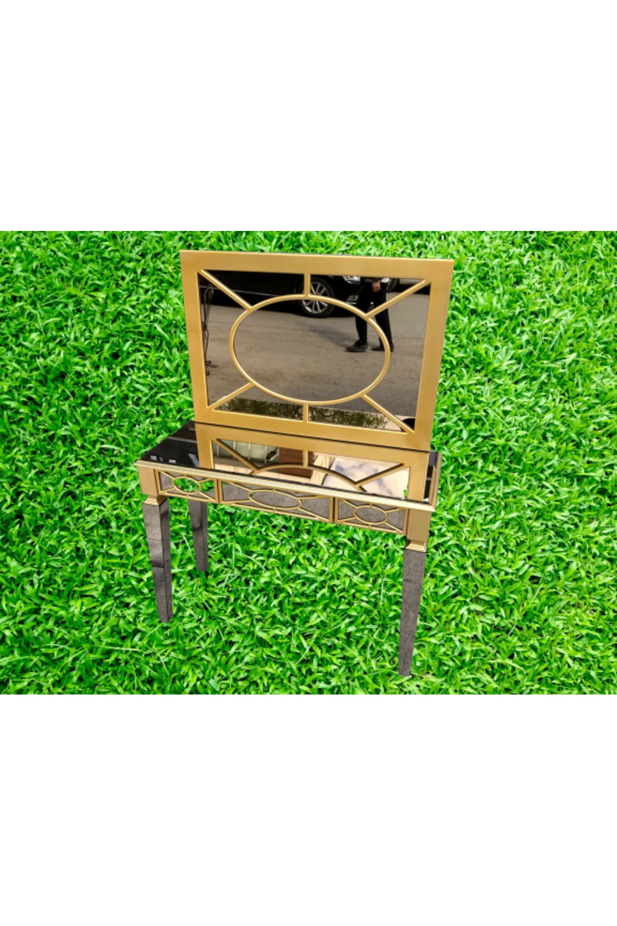 Dresuar 13718 MOTİFLİ Ayna Kaplama MODEL Parlak Gold Renk Kayın torna Çekm Elyapı Dresuar 13718 MOTİFLİ Ayna Kaplama MODEL Parlak Gold Renk Kayın torna Çekm Elyapı - Görsel 5