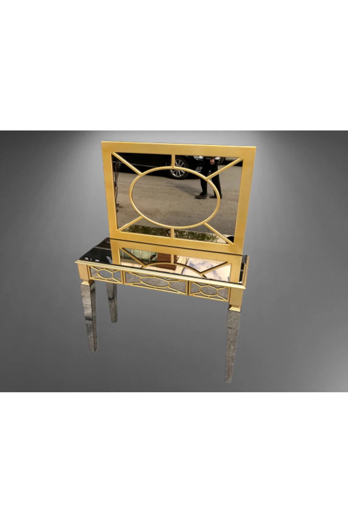 Dresuar 13718 MOTİFLİ Ayna Kaplama MODEL Parlak Gold Renk Kayın torna Çekm Elyapı Dresuar 13718 MOTİFLİ Ayna Kaplama MODEL Parlak Gold Renk Kayın torna Çekm Elyapı - Görsel 4