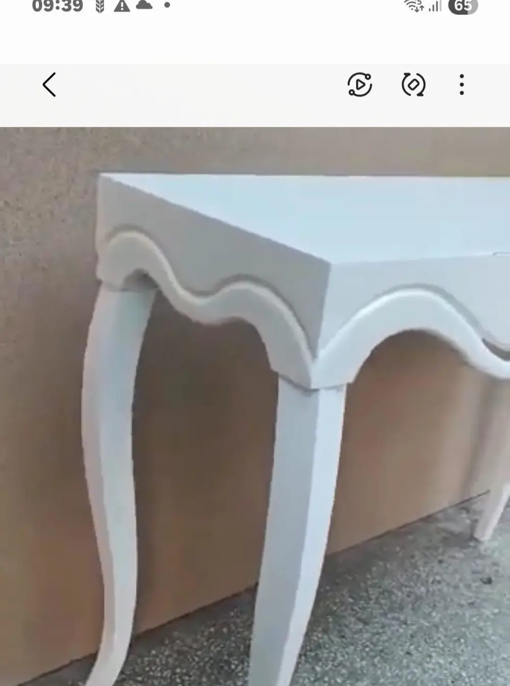 Dresuar 13833 CNC ÇÖKERTME Klasik Model Kayın Aslan Ayak Parlak B
