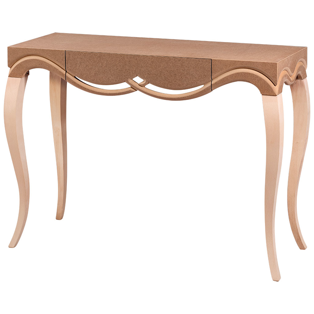 Dresuar 16793CNC kabartma HAM Kayın Torna Aslan Ayak Çekmece Kutu