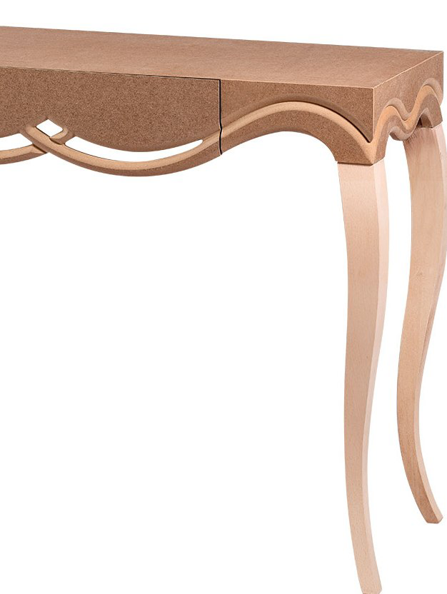 Dresuar 16793CNC kabartma HAM Kayın Torna Aslan Ayak Çekmece Kutu