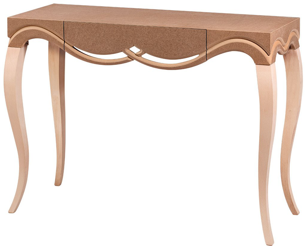 Dresuar 16793CNC kabartma HAM Kayın Torna Aslan Ayak Çekmece Kutu