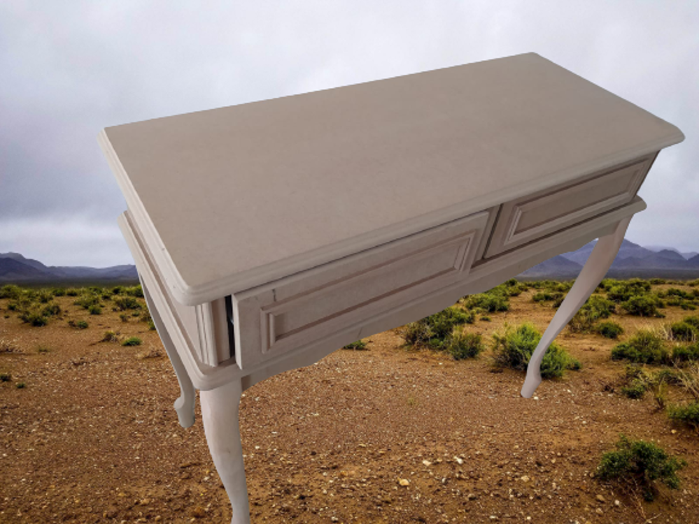 Dresuar 17392 Çift ÇEKM Rustik  Aslan Ayak Ahşap Kayın Kaplama Na