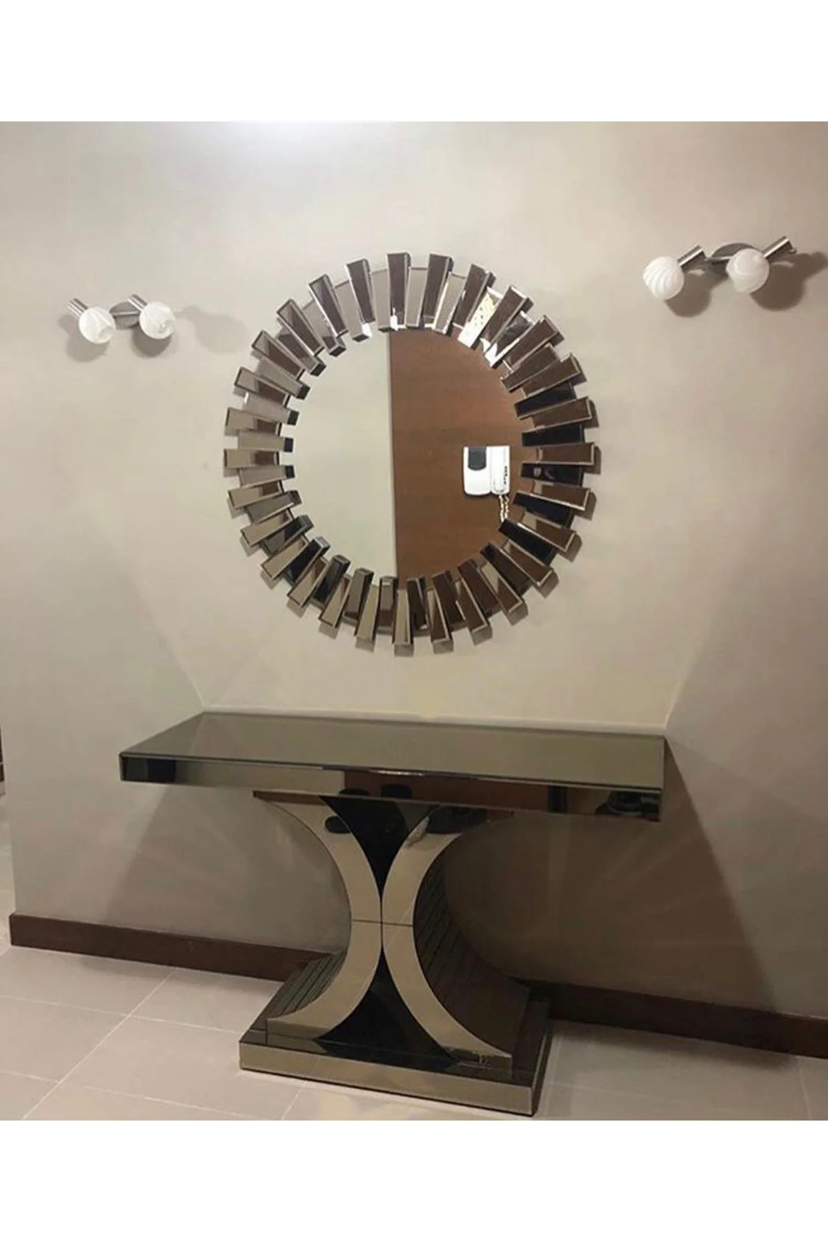Dresuar 18000 GÜNEŞ-SANEL Klasik Hilal Model Cam Ayna Kaplama FÜME ayna El Yapım Dresuar 18000 GÜNEŞ-SANEL Klasik Hilal Model Cam Ayna Kaplama FÜME ayna El Yapım