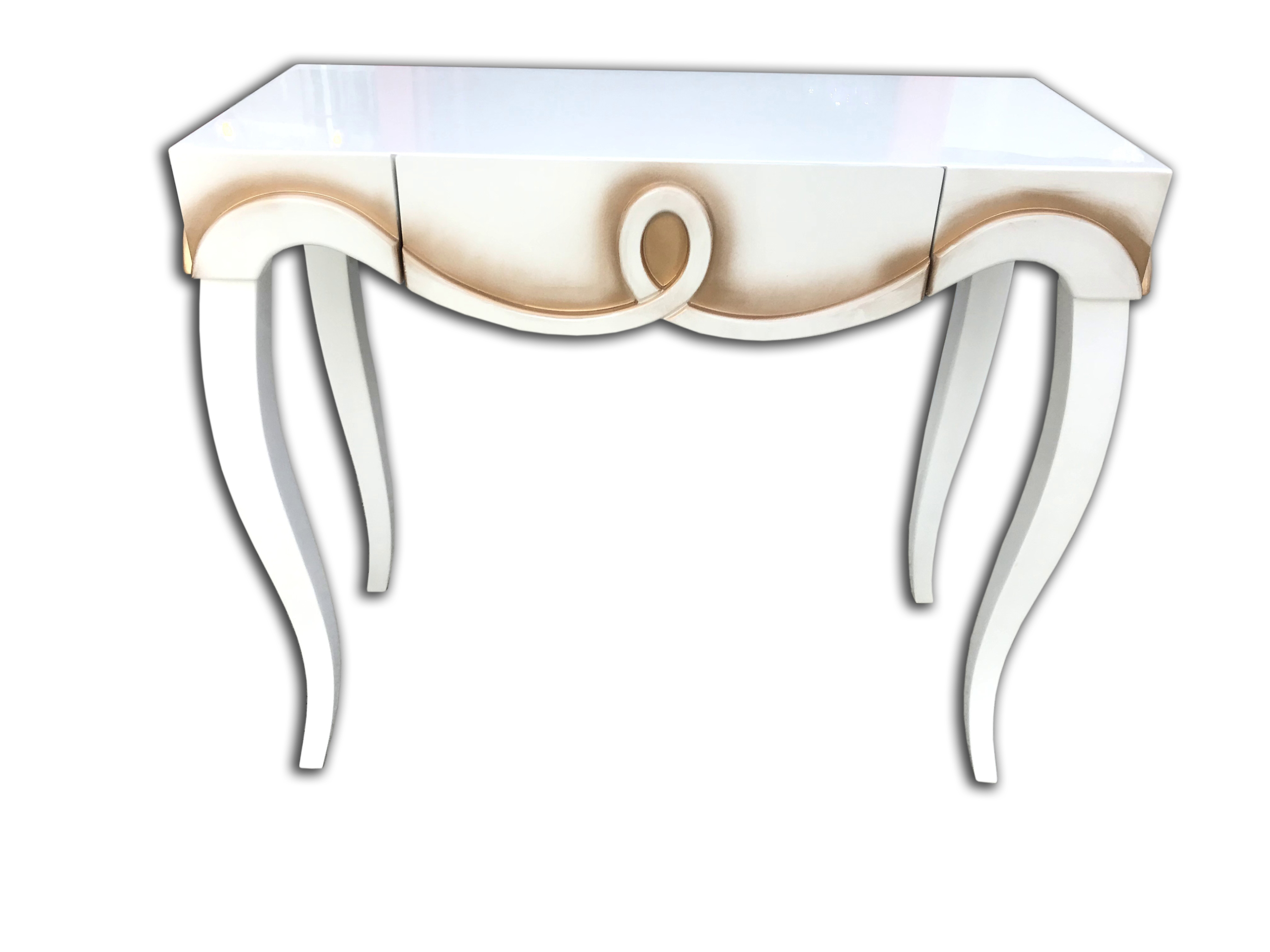 Dresuar 18003 CNC KABARTM Model Kayın Aslan Ayak Parlk Beyaz gold