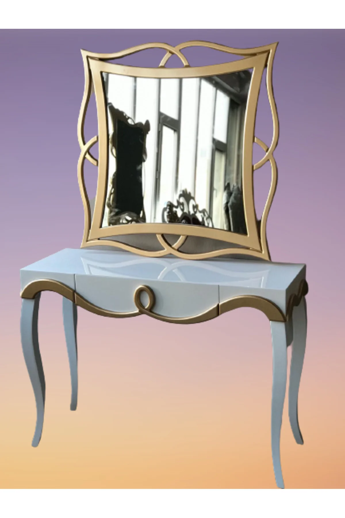 Dresuar 18183 avngart AYAK model Kayın MDF Çekm tabla Parlak GOLD-beyaz uyum Dresuar 18183 avngart AYAK model Kayın MDF Çekm tabla Parlak GOLD-beyaz uyum